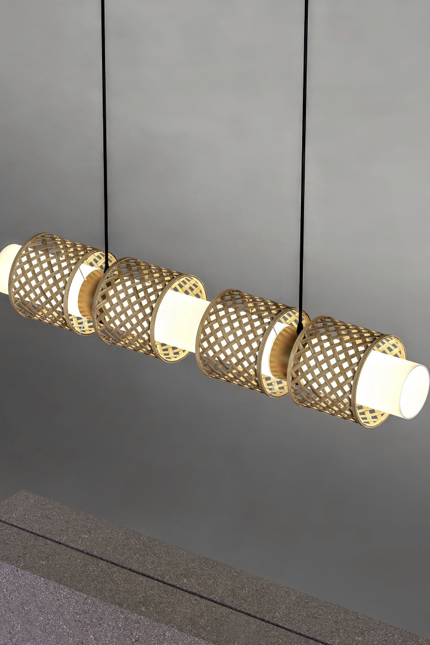 Mianzi Bamboo Metamorphosis Linear
Pendant Lamp
H-02S