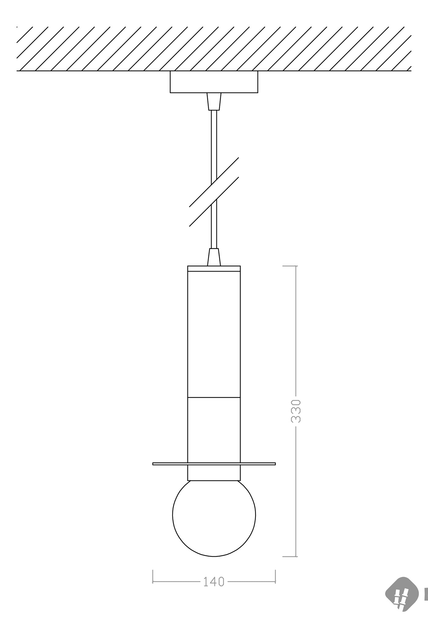 Mianzi Bamboo Firefly Pendant Lamp