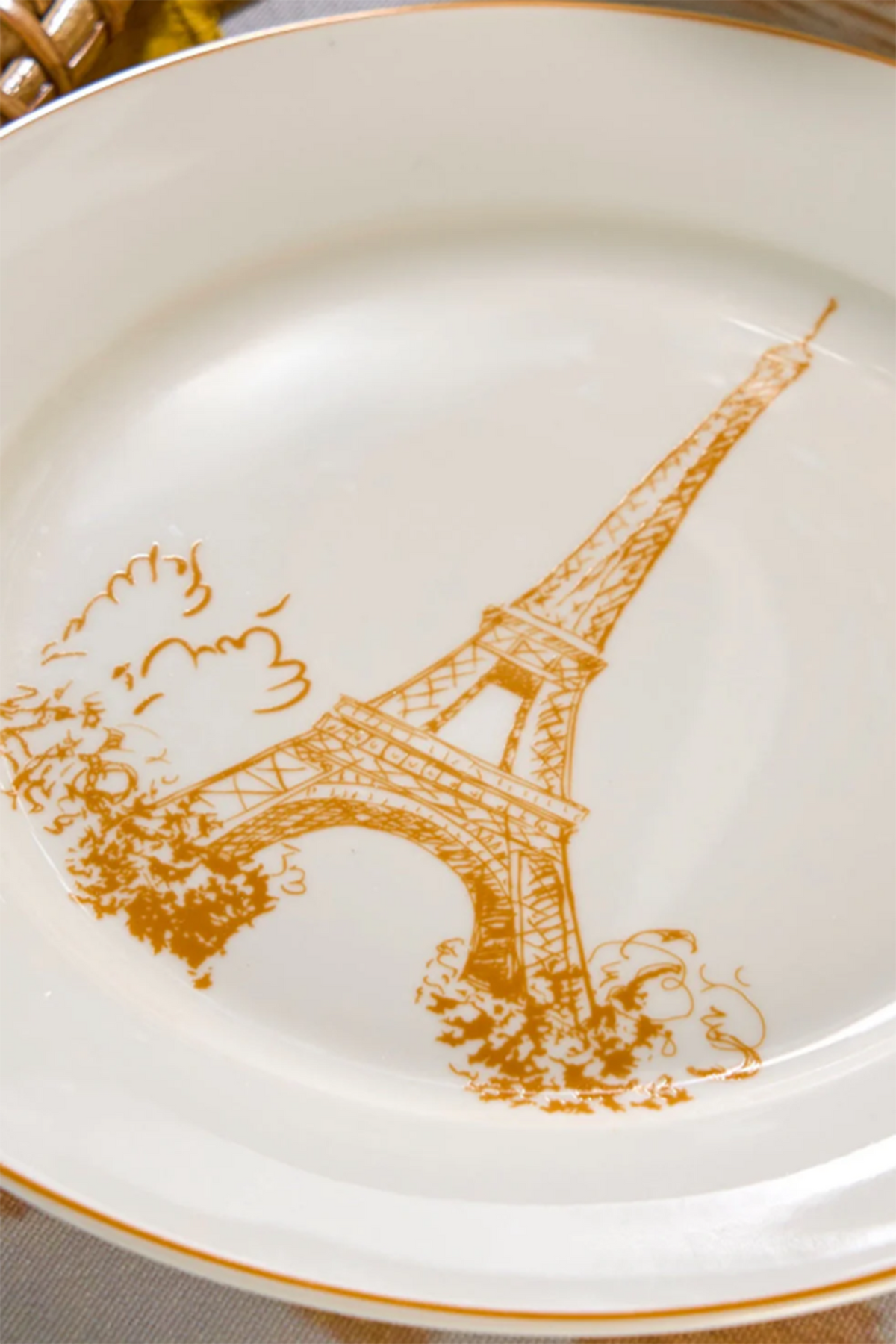 Parisian Soirée Dinner Set Porcelain Yellow Dinner set