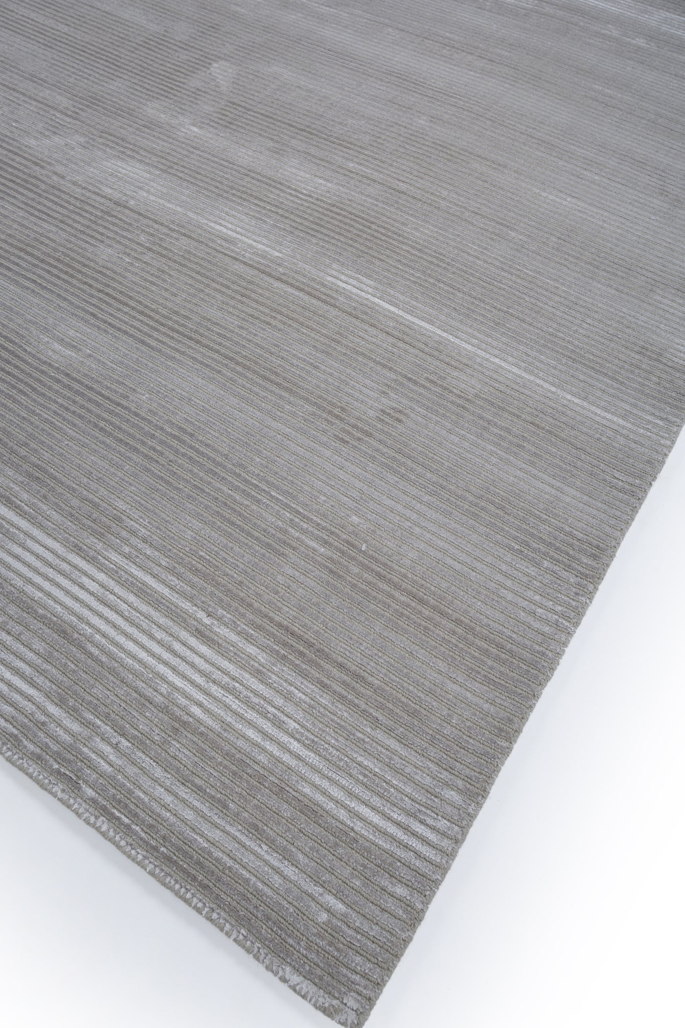 Jaipur Rugs Soft Striped 5X8 Feet Rug| Classic Gray Handloom Rug Carpet For Living Room