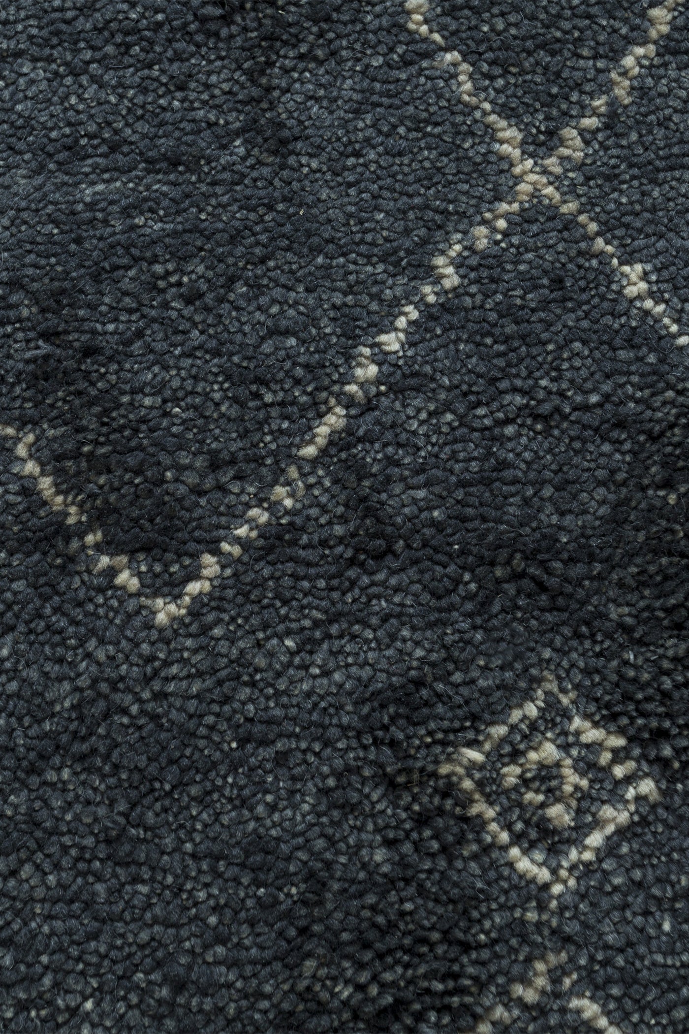 Jaipur Rugs Soft Geomatric Diamond 5X8 Feet Rug| Marine Blue Hand Knotted Rug Carpet For Living Room