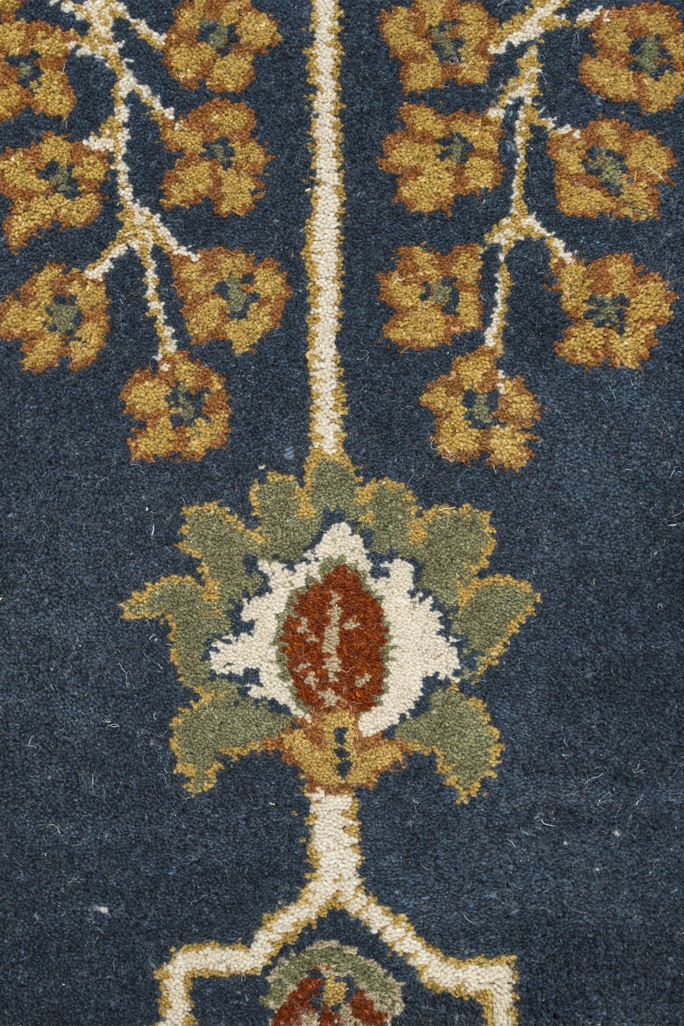 Jaipur Rugs Soft Oriental 3'6X5'6 Feet Rug| Indigo & Dark Ivory Hand Tufted Rug Carpet For Living Room
