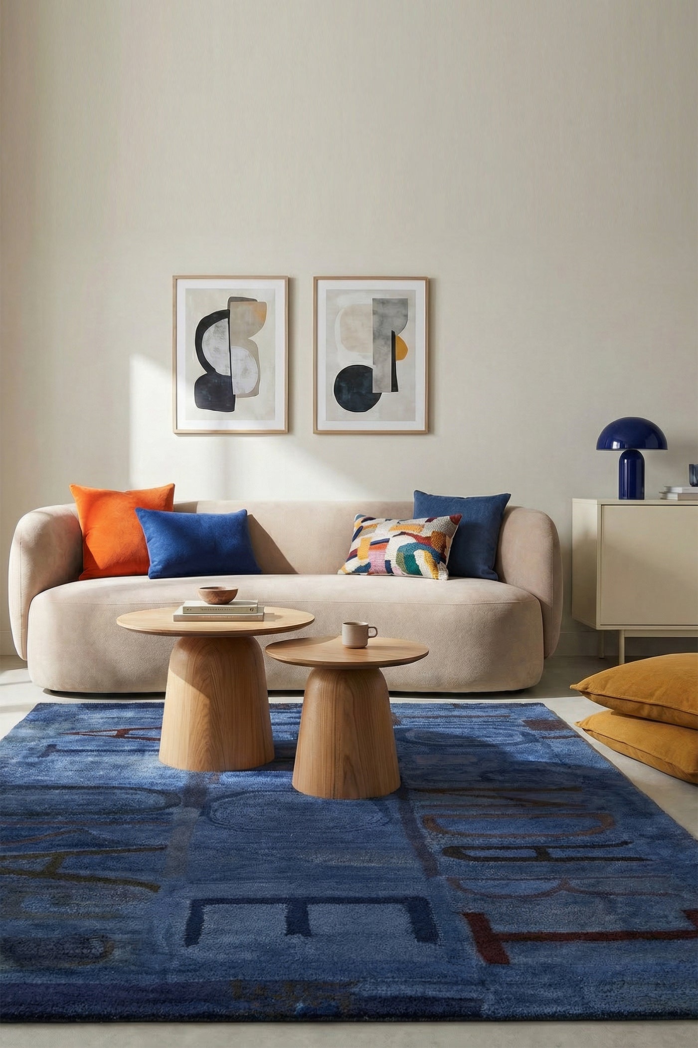 Jaipur Rugs Soft Typography Self Design 5X8 Feet Rug| Mix Hand Tufted Rug Carpet For Living Room