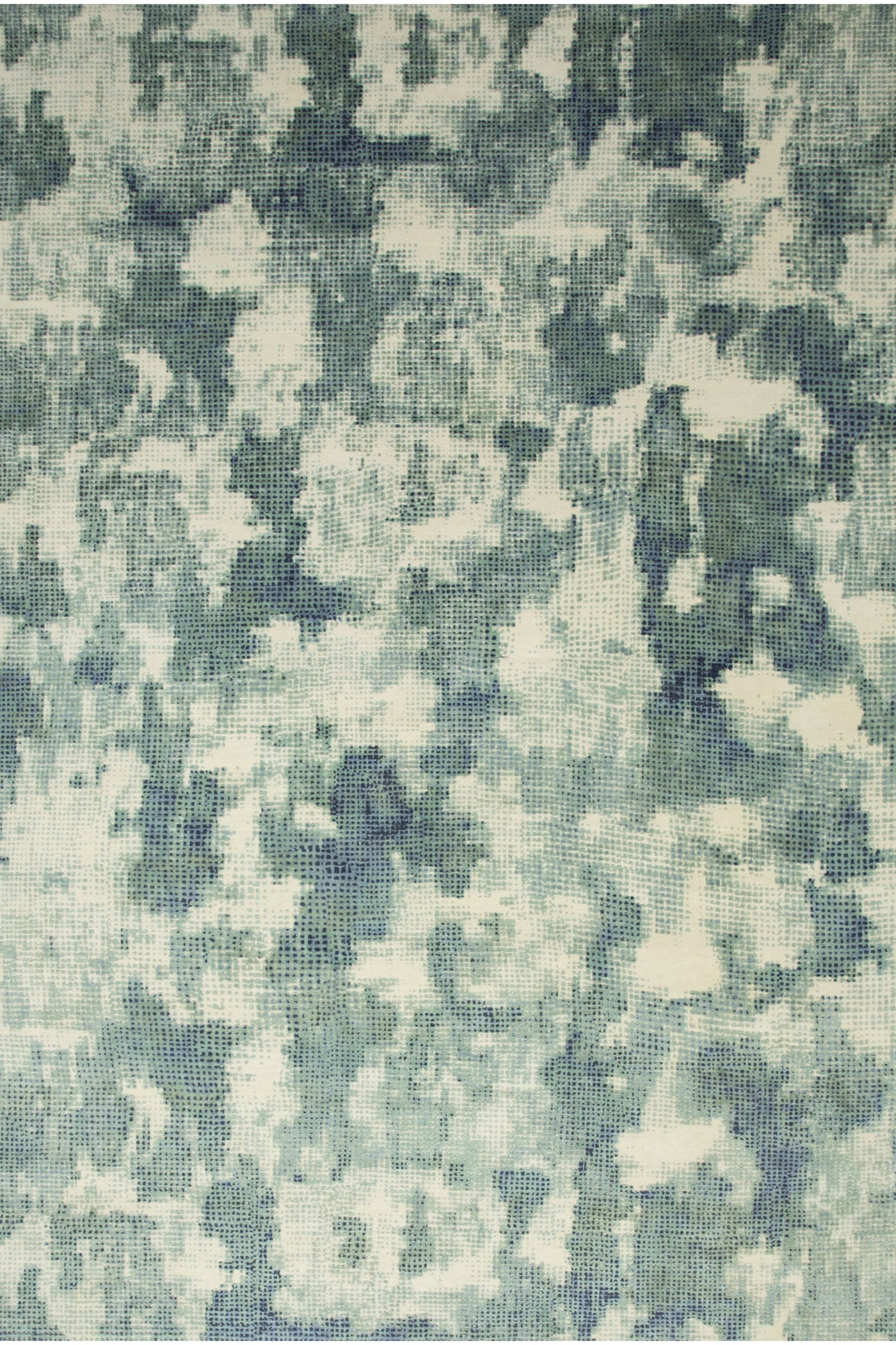 Jaipur Rugs Soft Abstract 5'6X8 Feet Rug| White & Light Sea Mist Hand Knotted Rug Carpet For Living Room