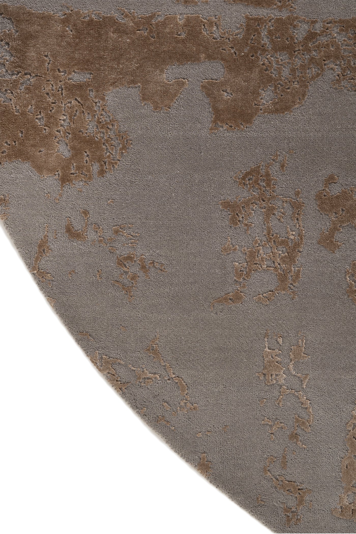 Jaipur Rugs Soft Abstract 6X6 Feet Rug| Ashwood & Honey Hand Knotted Rug Carpet For Living Room