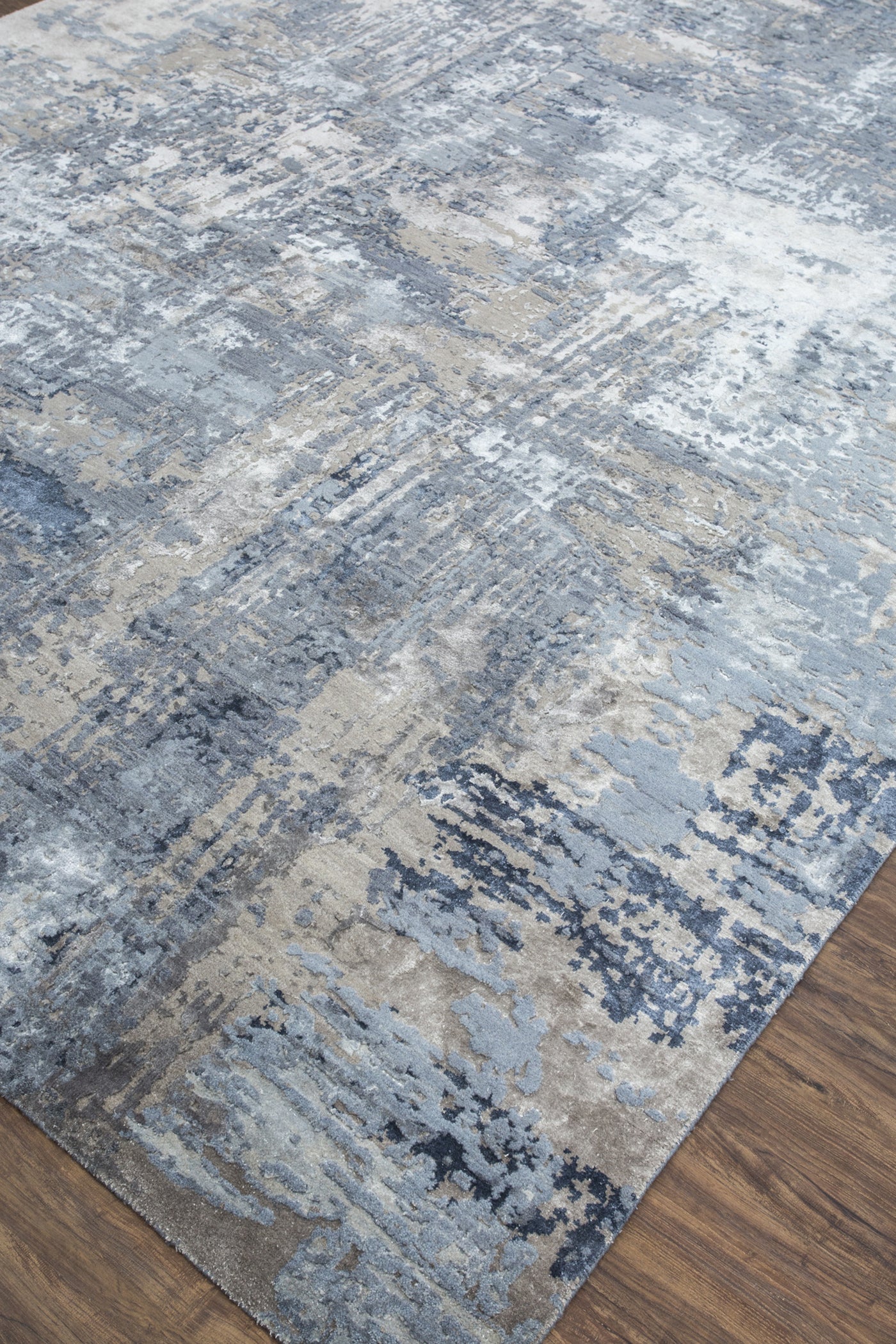 Jaipur Rugs Soft Abstract 5'6X8 Feet Rug| Chicory & Ashwood Hand Knotted Rug Carpet For Living Room