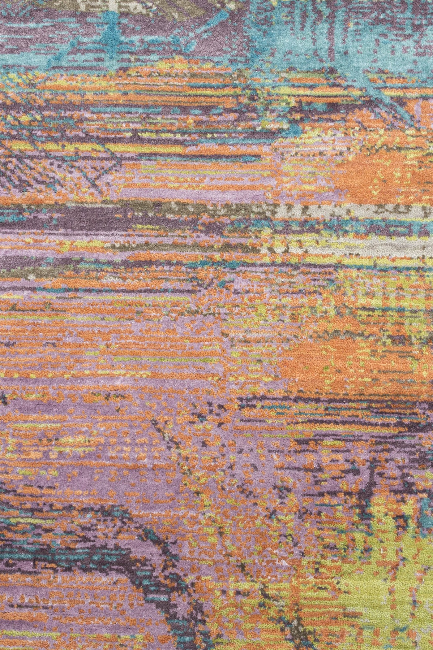 Jaipur Rugs Soft Abstract 8X10 Feet Rug| Capri & Classic Gray Hand Knotted Rug Carpet For Living Room