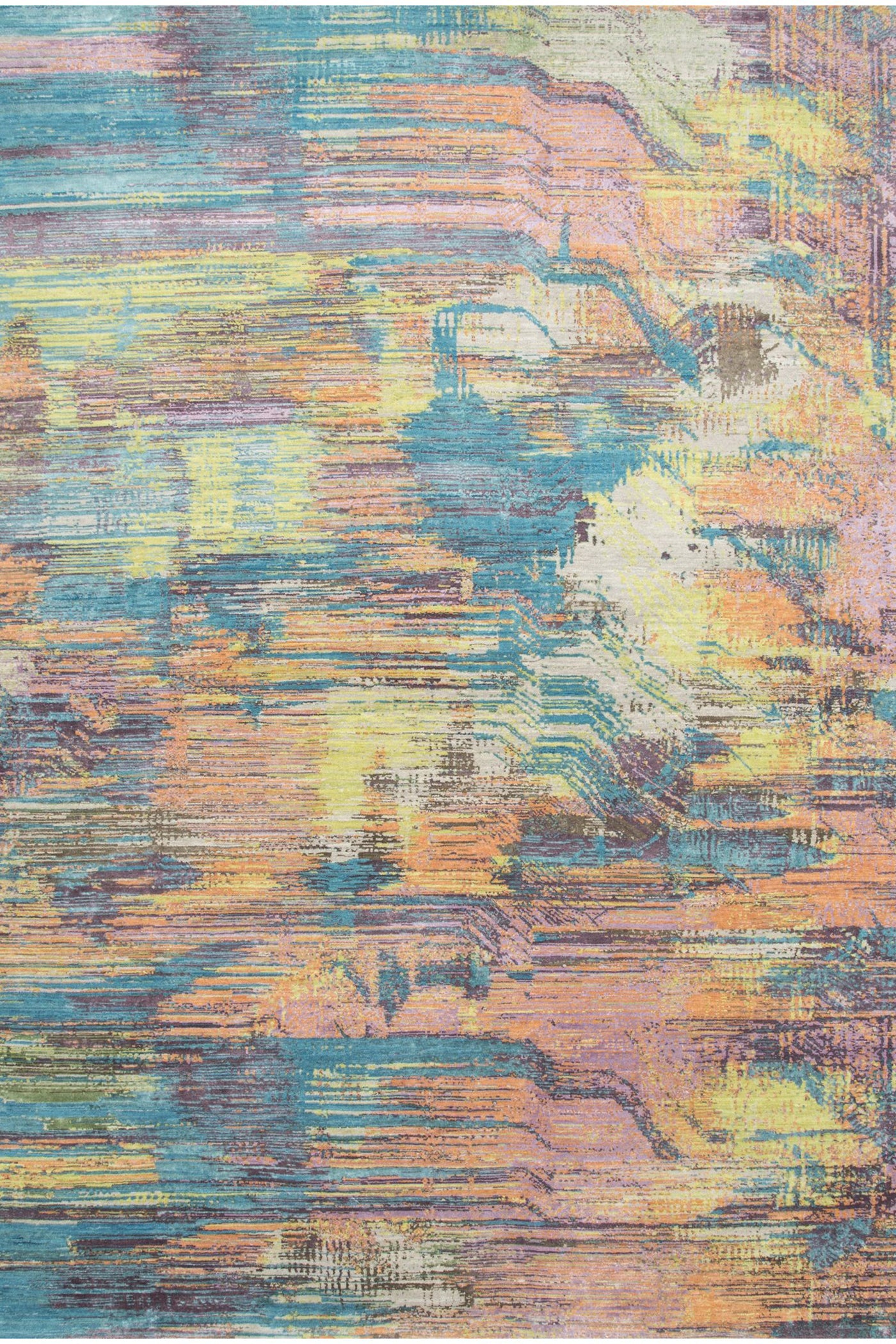 Jaipur Rugs Soft Abstract 8X10 Feet Rug| Capri & Classic Gray Hand Knotted Rug Carpet For Living Room