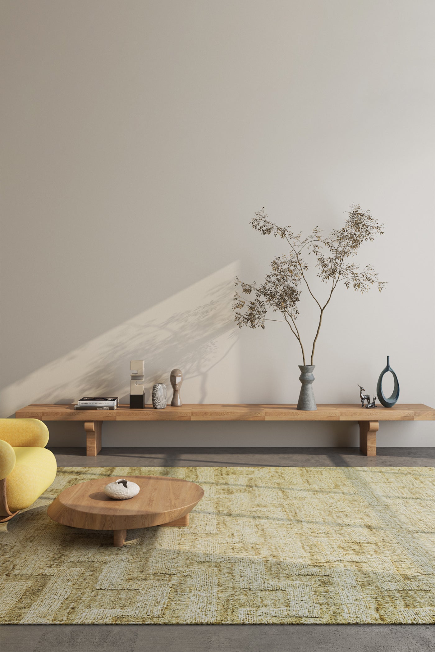 Jaipur Rugs Soft Textured 6X9 Feet Rug| Cloud White Hand Knotted Rug Carpet For Living Room