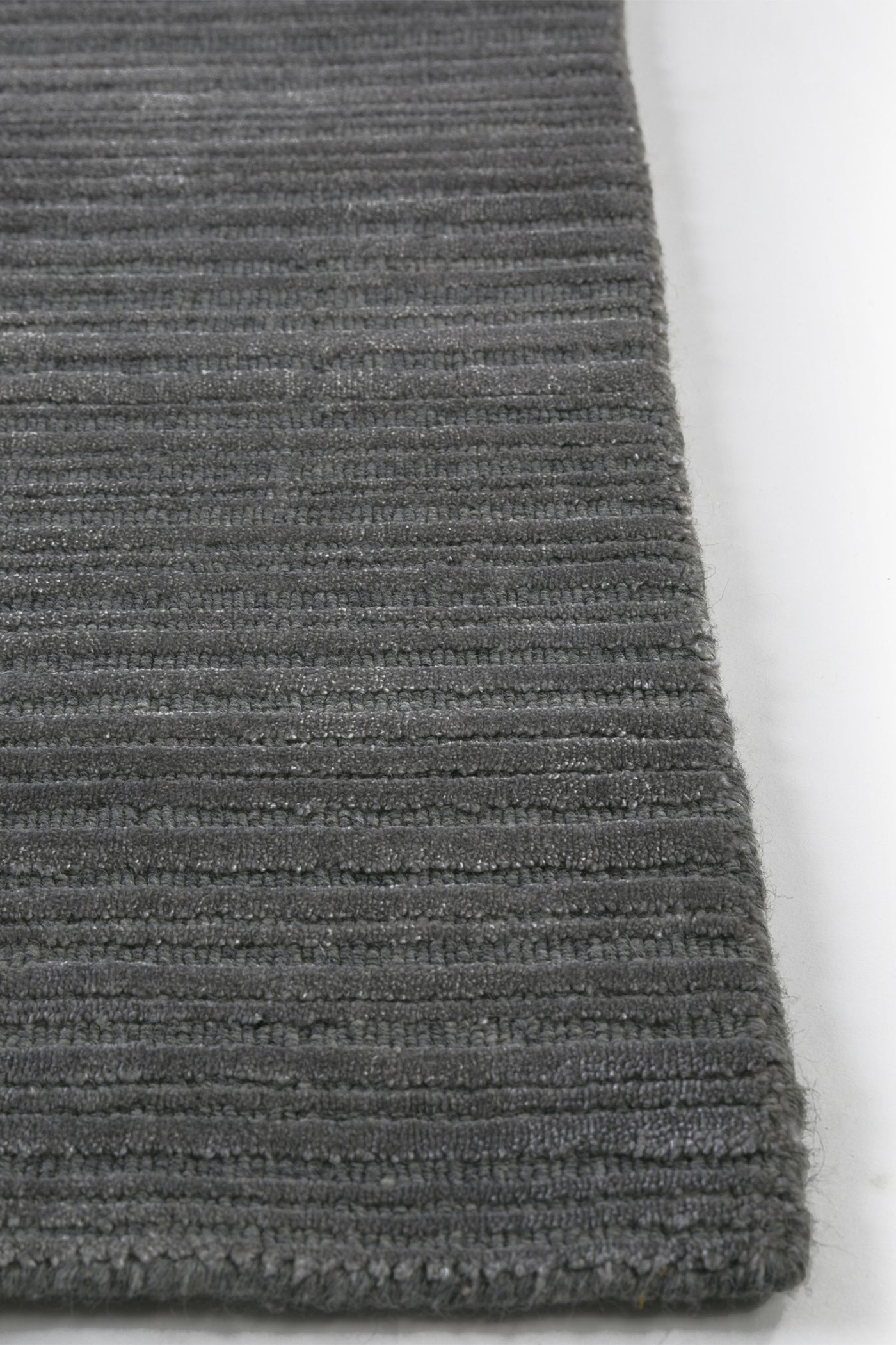 Jaipur Rugs Soft Solid 8X10 Feet Rug| Baby Blue & Light Smoke Gray Handloom Rug Carpet For Living Room
