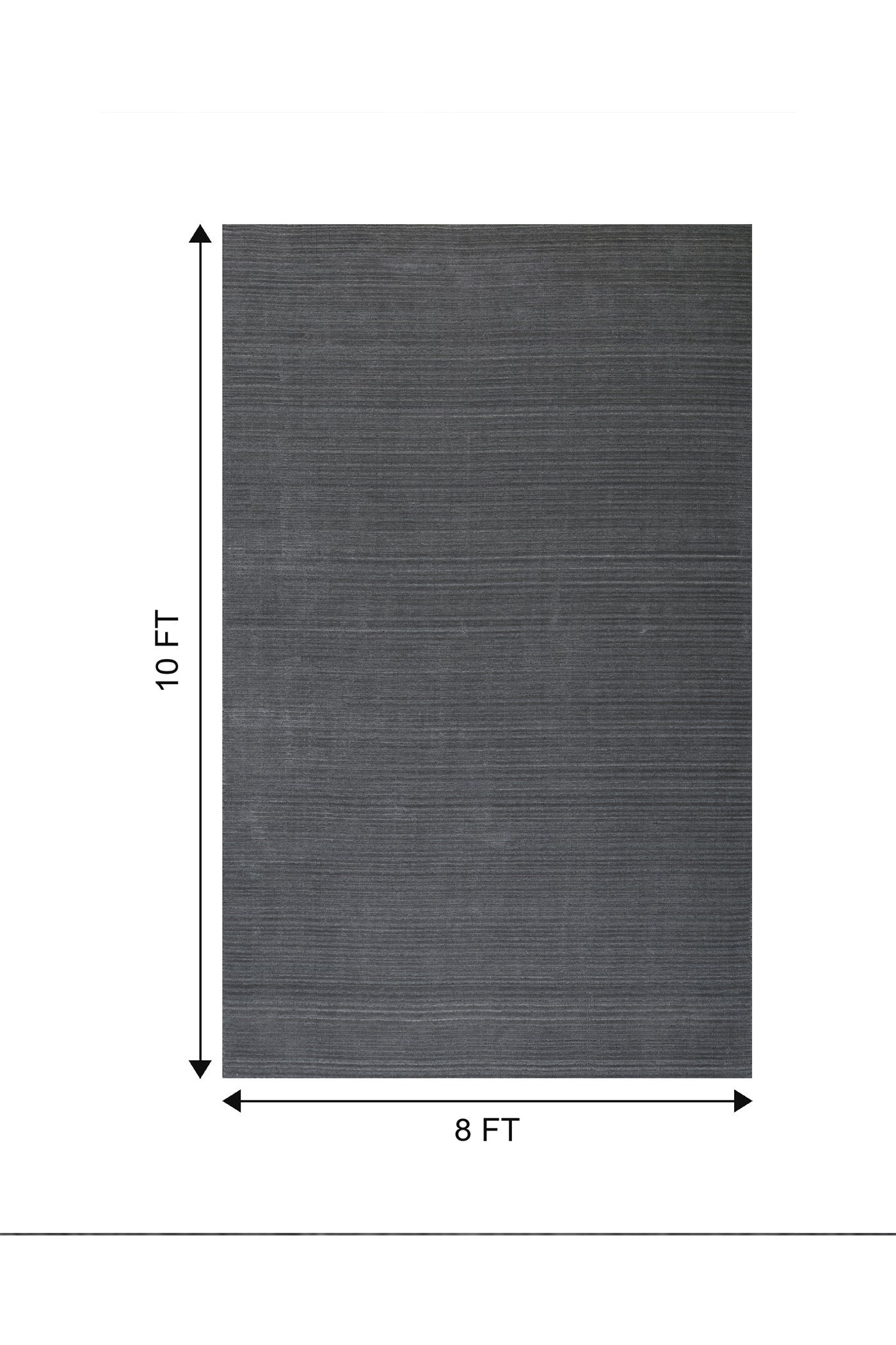 Jaipur Rugs Soft Solid 8X10 Feet Rug| Baby Blue & Light Smoke Gray Handloom Rug Carpet For Living Room