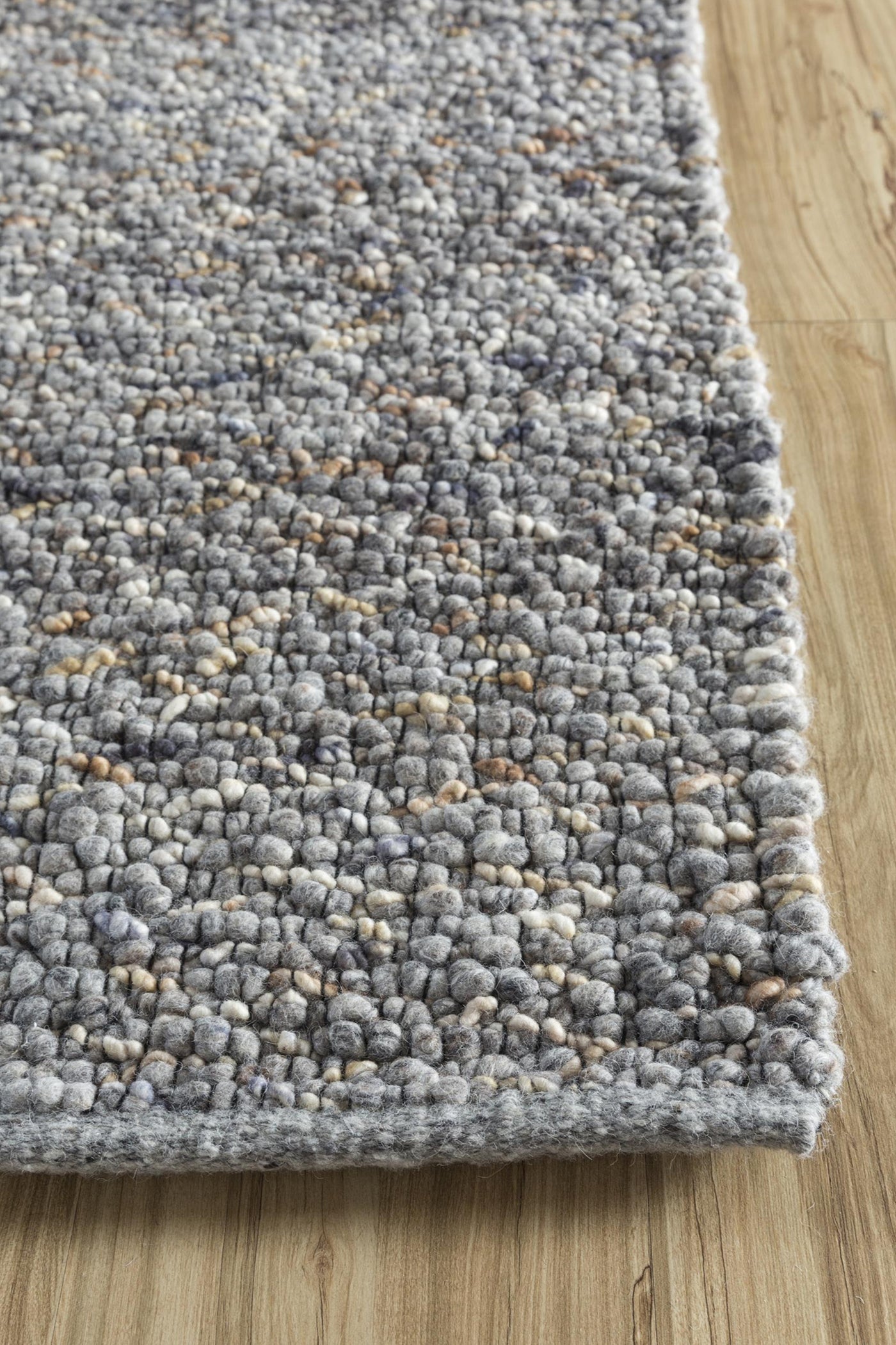Jaipur Rugs Soft Textured 5X8 Feet Rug| Light Smoke Gray & Natural Mushroom Hand Knotted Dhurrie Carpet For Living Room
