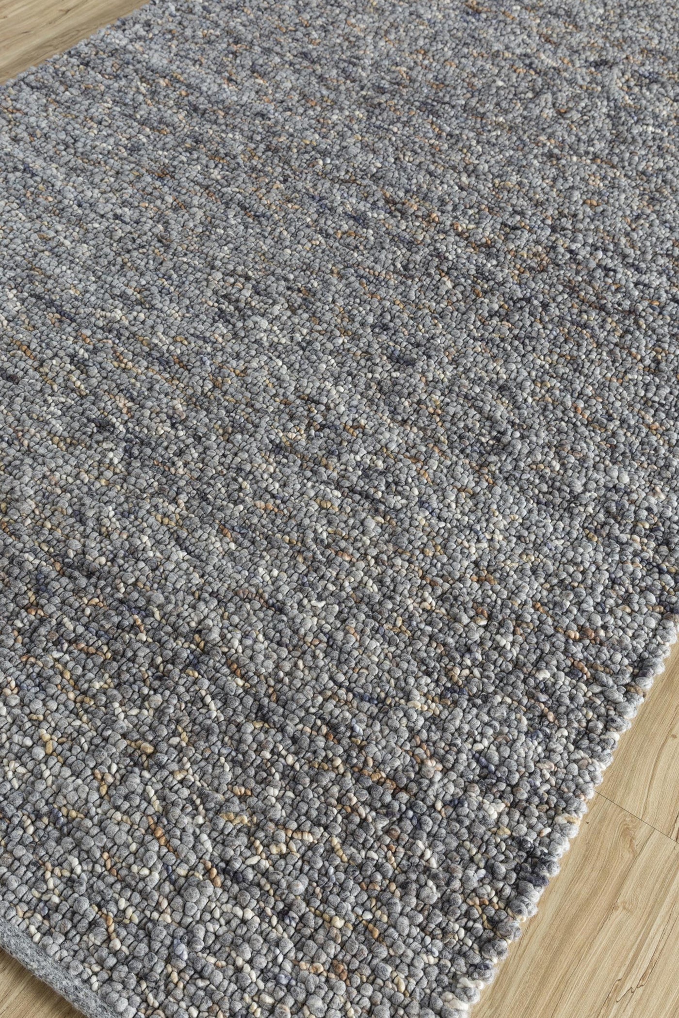 Jaipur Rugs Soft Textured 5X8 Feet Rug| Light Smoke Gray & Natural Mushroom Hand Knotted Dhurrie Carpet For Living Room