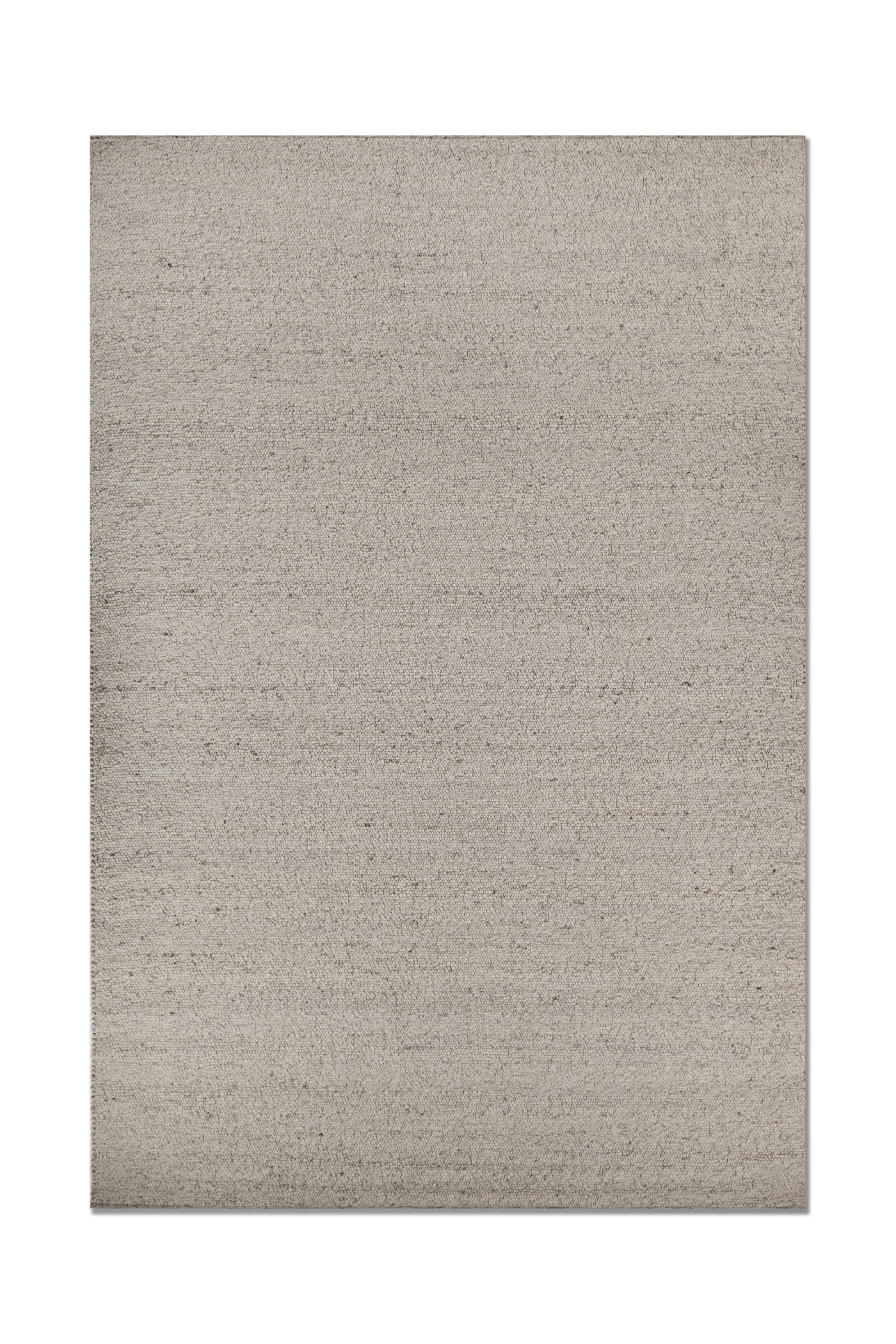 Jaipur Rugs Soft Basketweave 5X8 Feet Rug| Creamy White Hand Knotted Dhurrie Carpet For Living Room