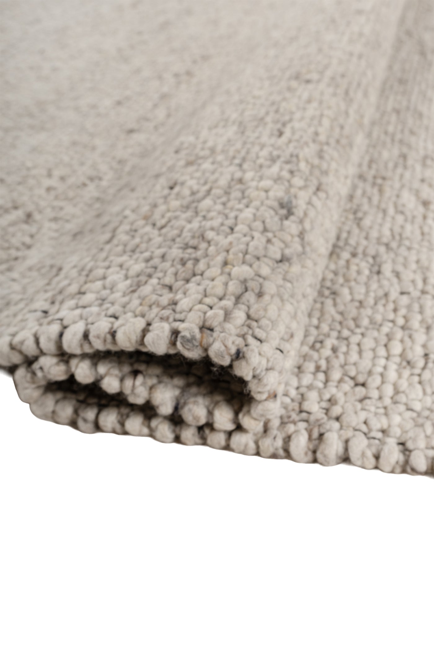 Jaipur Rugs Soft Basketweave 5X8 Feet Rug| Creamy White Hand Knotted Dhurrie Carpet For Living Room