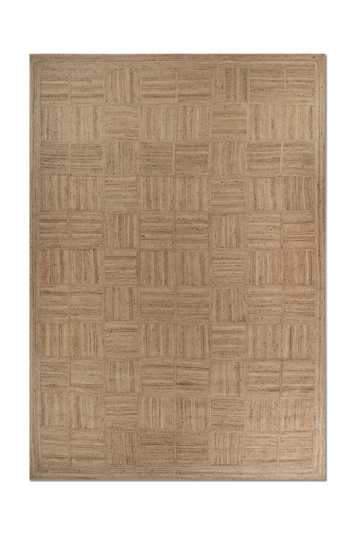 Jaipur Rugs Soft Geomatric Basketweave 4X6 Feet Rug| Natural Hand Knotted Dhurrie Carpet For Living Room