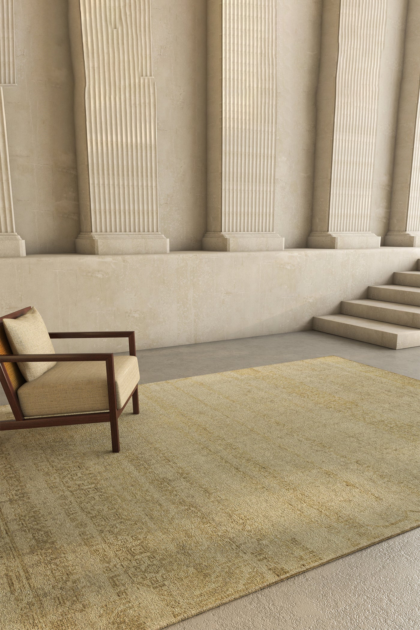 Jaipur Rugs Soft Oriental 4X6 Feet Rug| White & Dark Ivory Hand Knotted Rug Carpet For Living Room
