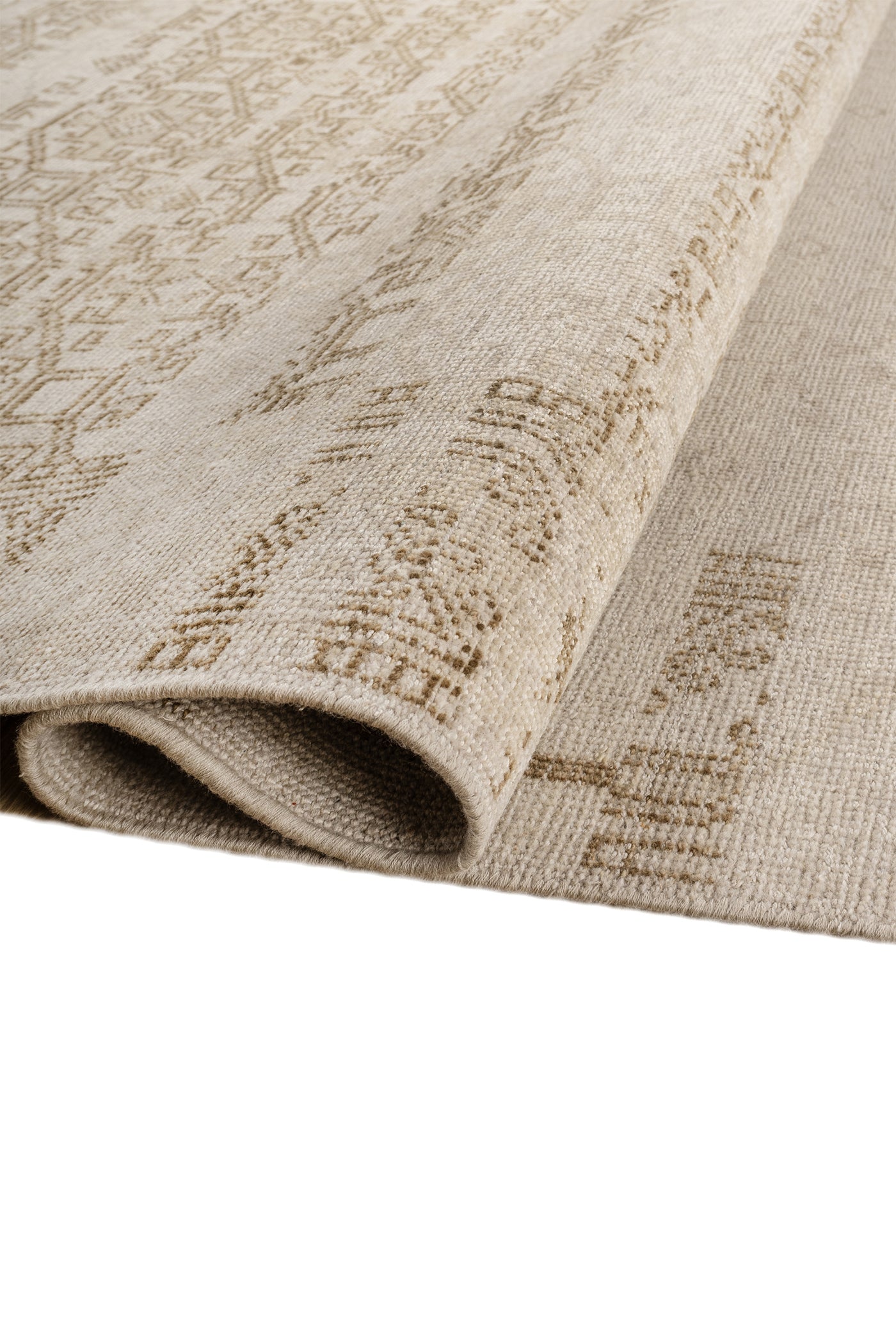 Jaipur Rugs Soft Oriental 4X6 Feet Rug| White & Dark Ivory Hand Knotted Rug Carpet For Living Room