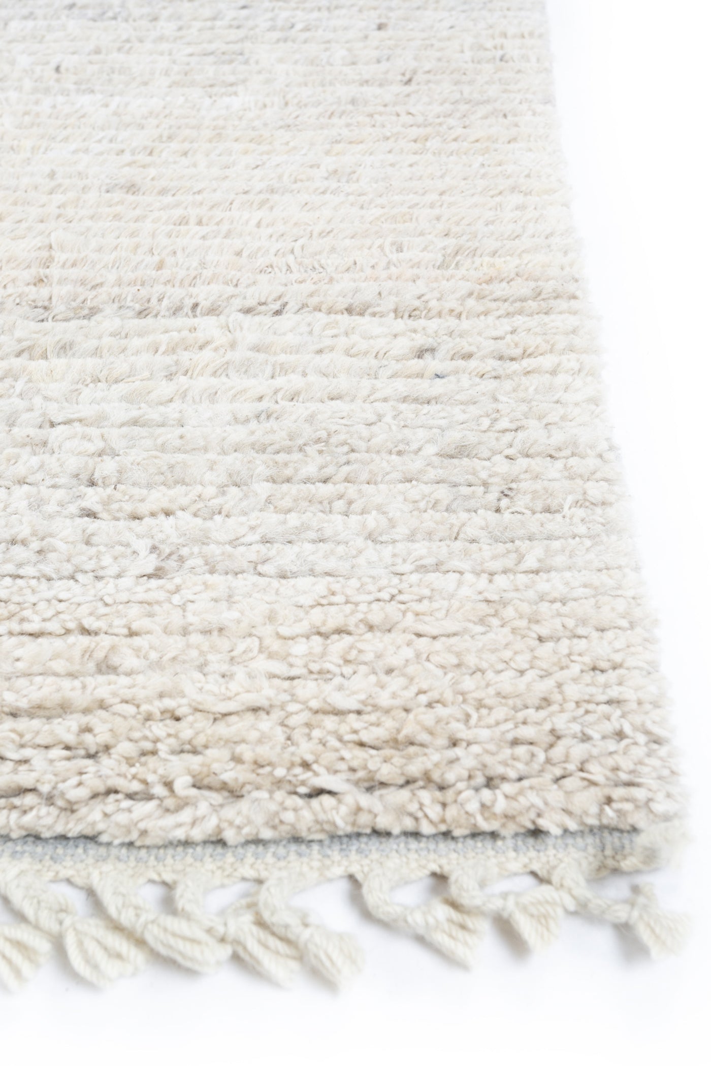 Jaipur Rugs Soft Abstract 4X6 Feet Rug| Natural White Hand Knotted Rug Carpet For Living Room