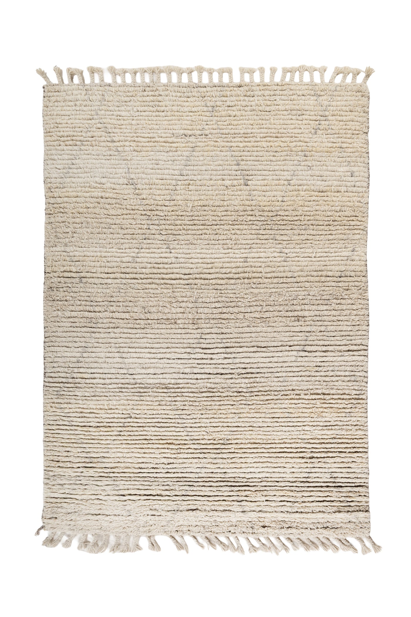 Jaipur Rugs Soft Abstract 6X9 Feet Rug| Natural White & Natural Ivory Hand Knotted Rug Carpet For Living Room