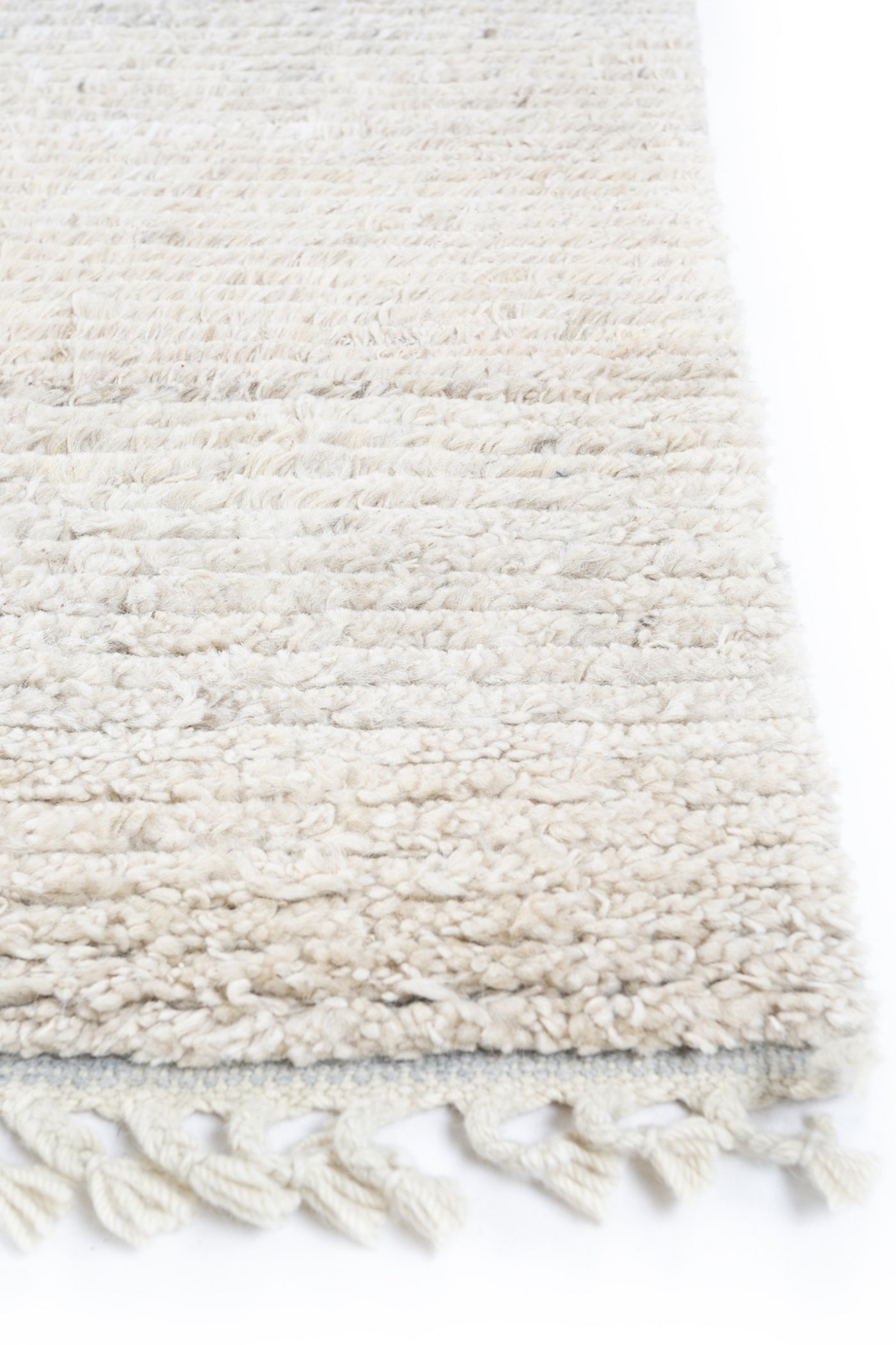 Jaipur Rugs Soft Abstract 6X9 Feet Rug| Natural White Hand Knotted Rug Carpet For Living Room