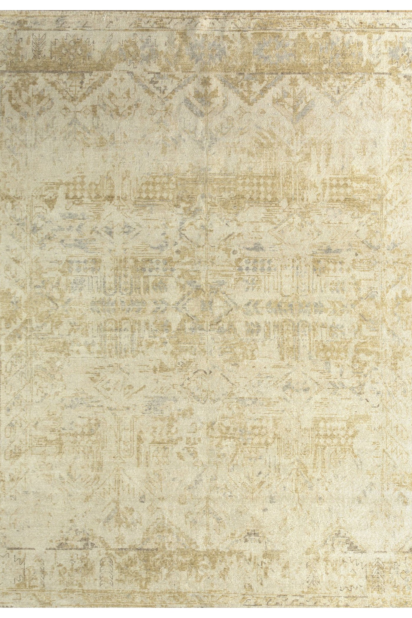 Jaipur Rugs Soft Oriental 4X6 Feet Rug| Spice Brown & Soft Beige Hand Knotted Rug Carpet For Living Room