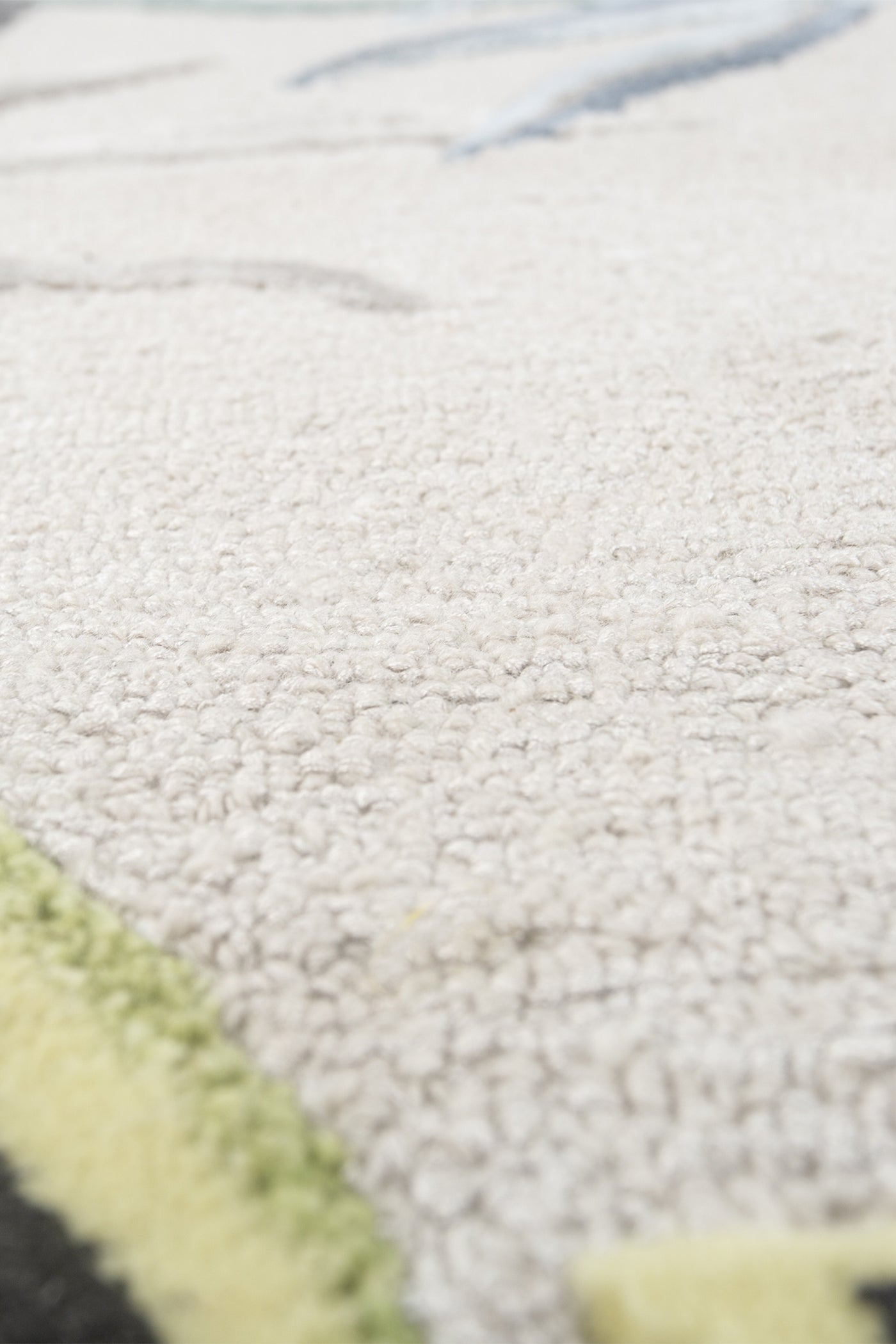 Jaipur Rugs Soft Botanical 6X9 Feet Rug| Antique White & Sea Mist Green Hand Tufted Rug Carpet For Living Room