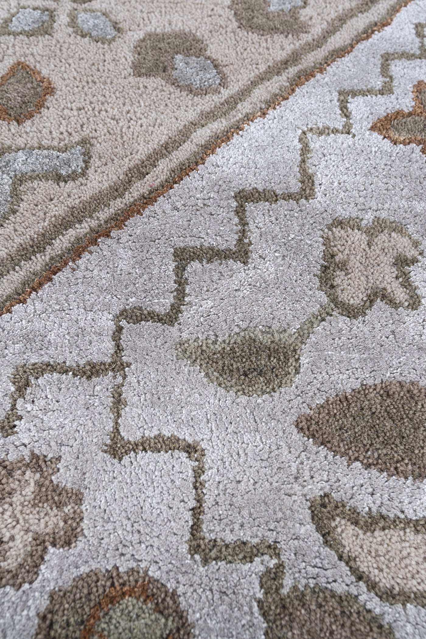 Jaipur Rugs Soft Medallion 6X9 Feet Rug| Beige & Swiss Coffee Hand Tufted Rug Carpet For Living Room