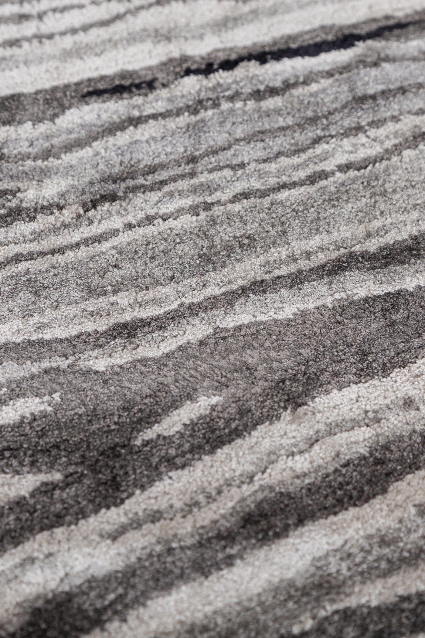 Jaipur Rugs Soft Marble 4X6 Feet Rug| Medium Gray & Liquorice Hand Tufted Rug Carpet For Living Room