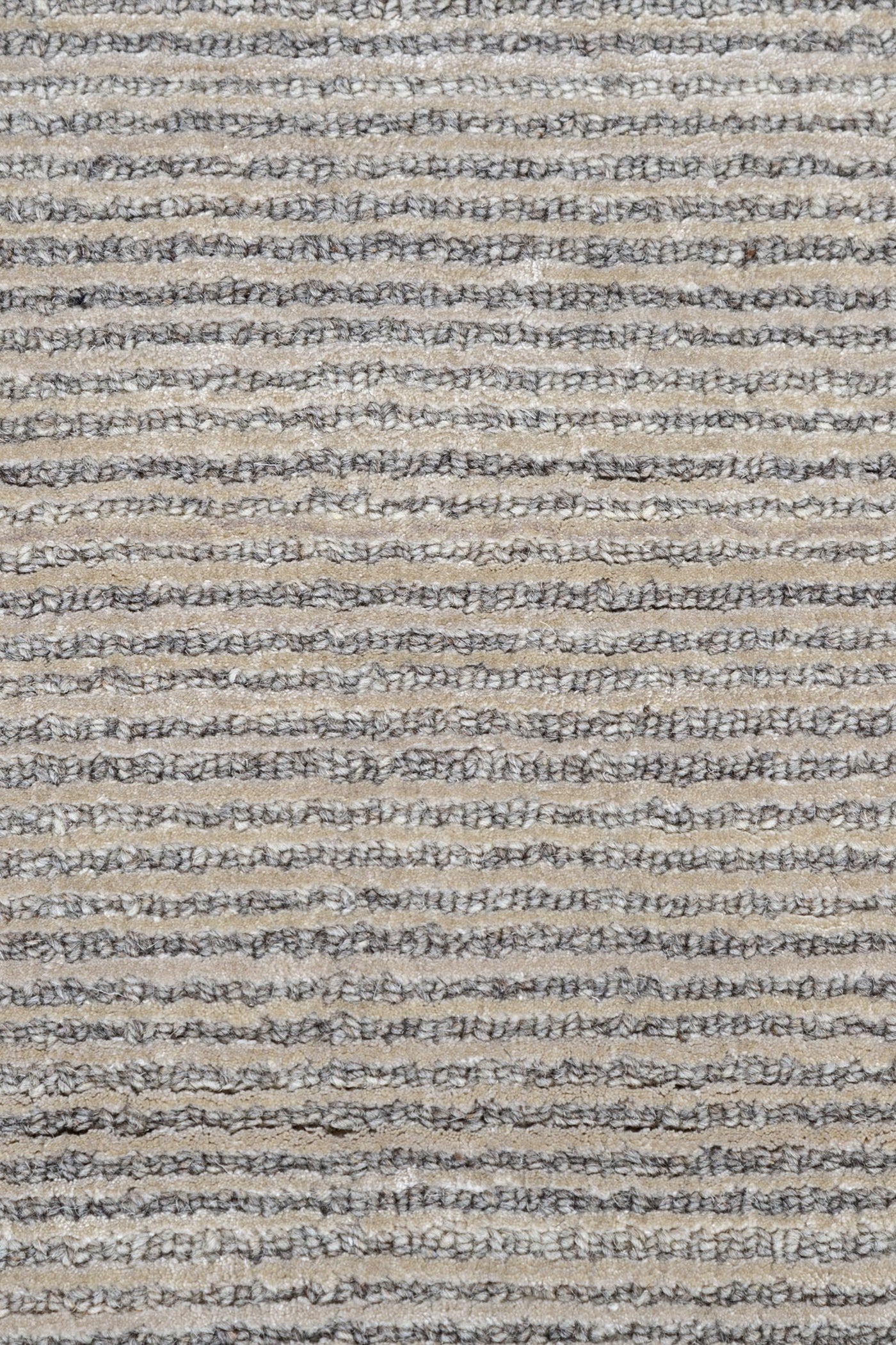 Jaipur Rugs Soft Basket Weave Striped 4X6 Feet Rug| White & Natural White Handloom Rug Carpet For Living Room