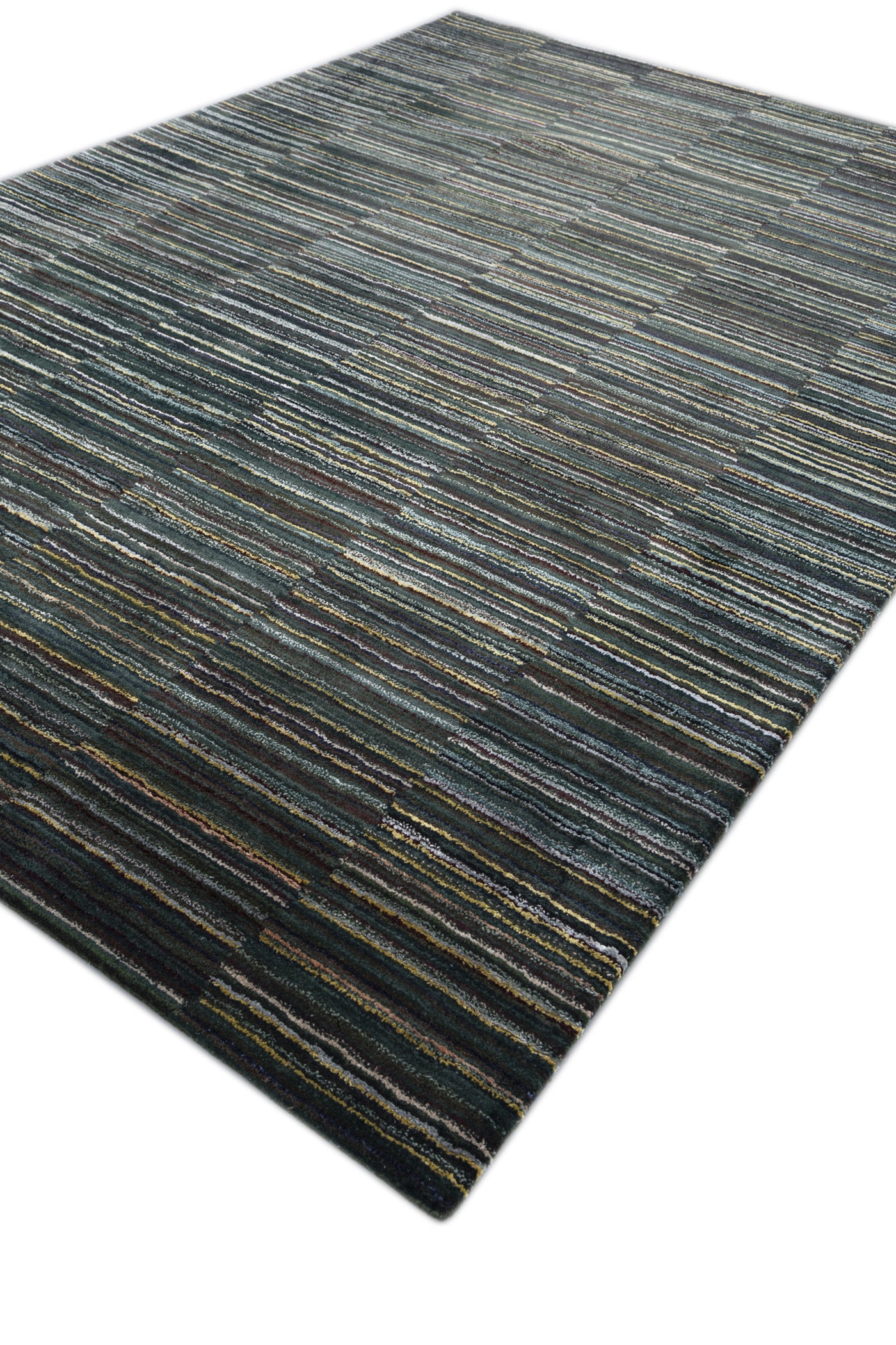 Jaipur Rugs Soft Textured 6X9 Feet Rug| Teal Blue Hand Tufted Rug Carpet For Living Room