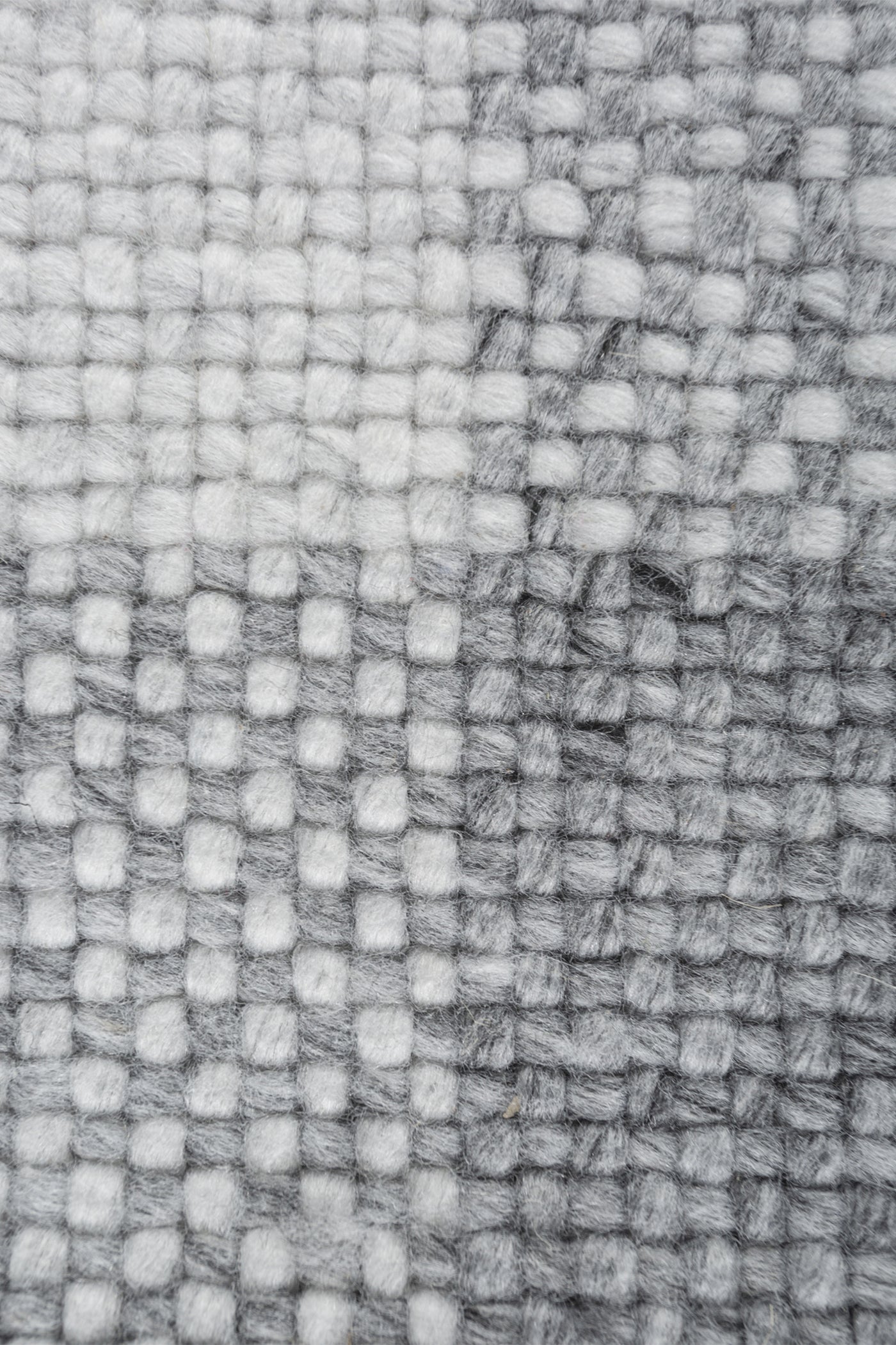 Jaipur Rugs Soft Checkered 8X10 Feet Rug| Smoke Blue & White Hand Knotted Dhurrie Carpet For Living Room