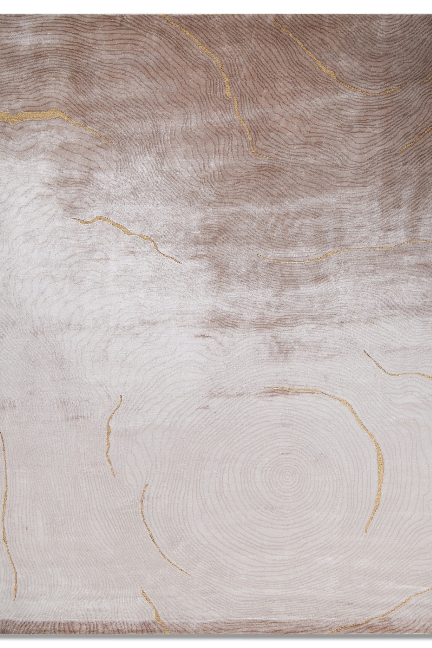 Jaipur Rugs Soft Abstract 5X8 Feet Rug| Light Coffee & Natural Beige Hand Knotted Rug Carpet For Living Room