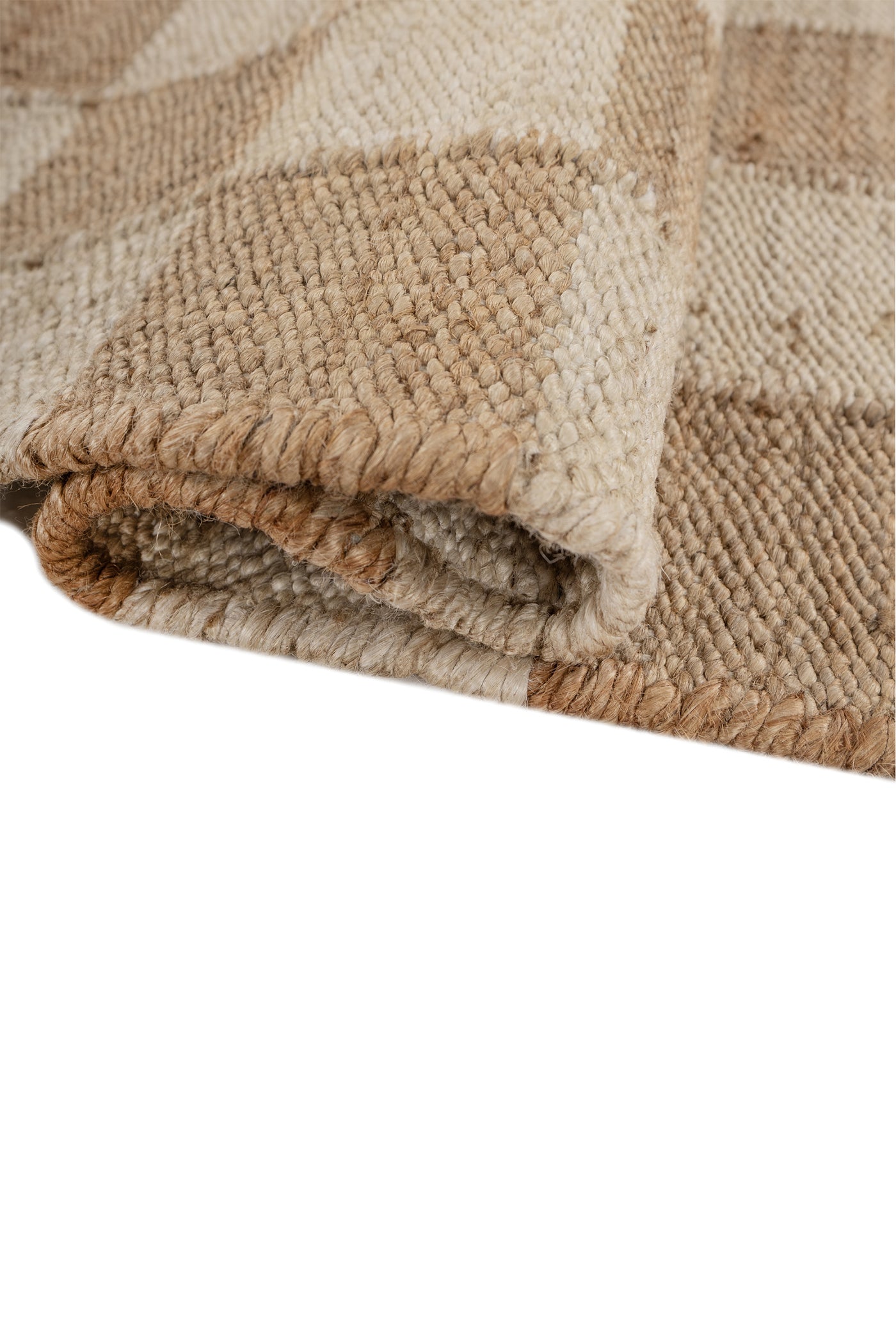 Jaipur Rugs Soft Damier Chess 5X8 Feet Rug| Eucalyptus & Natural Hand Knotted Dhurrie Carpet For Living Room