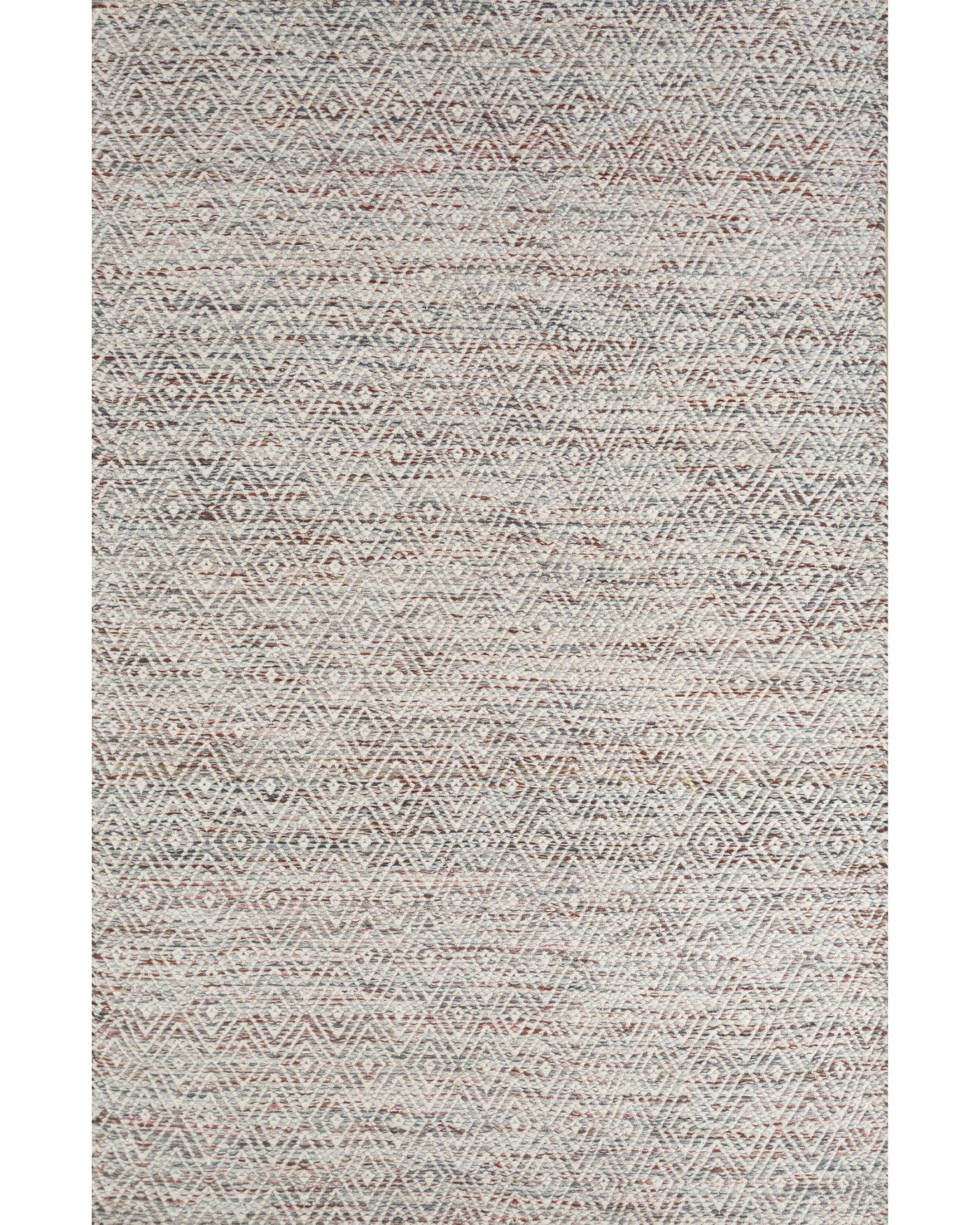 Jaipur Rugs Soft Diamond 5X8 Feet Rug| Mineral & Snow White Hand Knotted Dhurrie Carpet For Living Room
