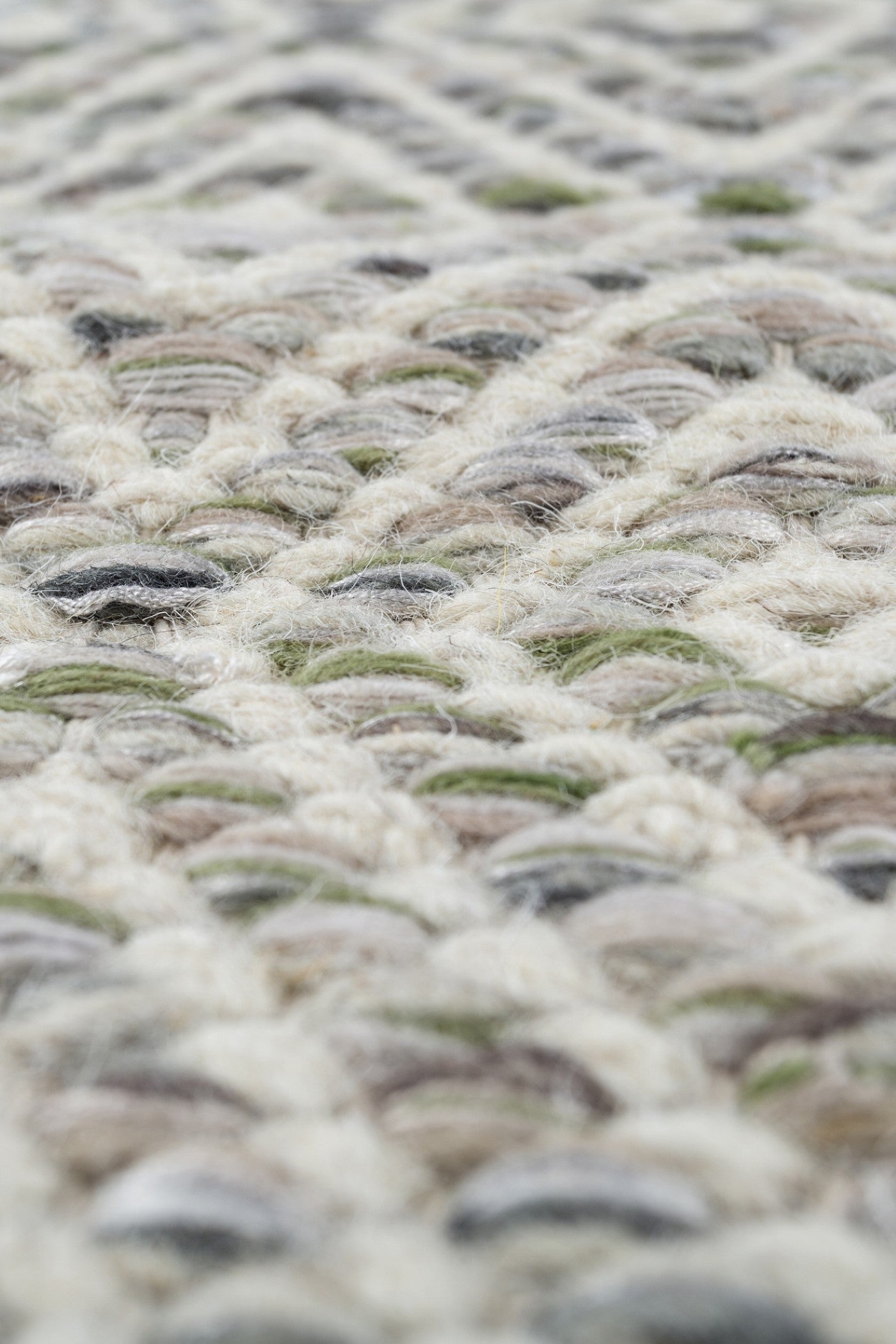 Jaipur Rugs Soft Diamond 6X9 Feet Rug| Quarry & White Hand Knotted Dhurrie Carpet For Living Room