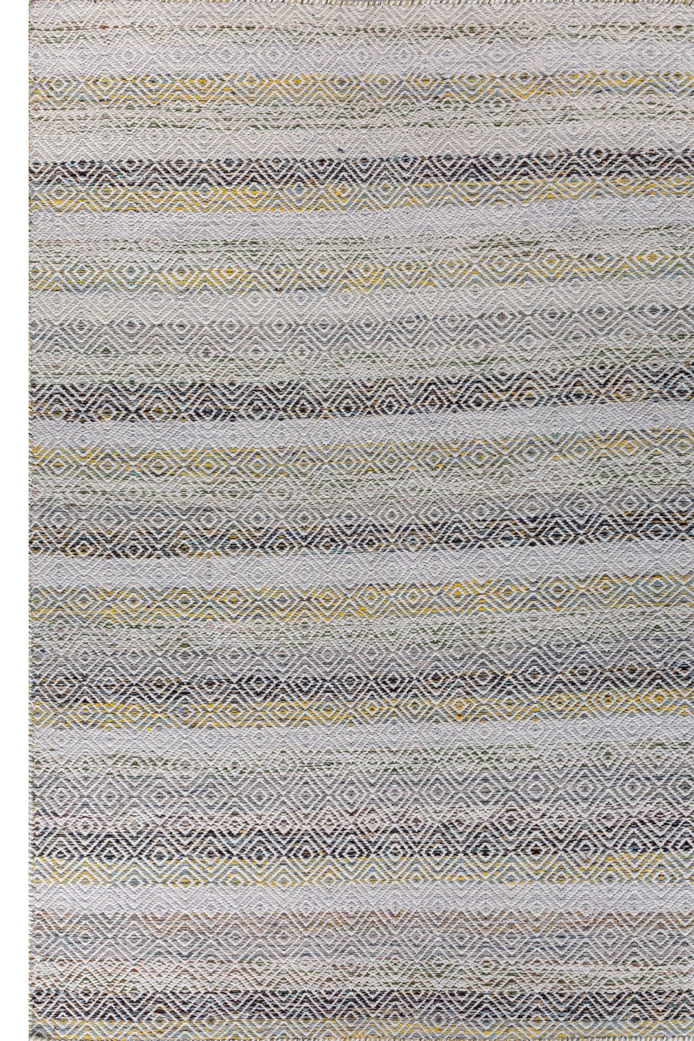 Jaipur Rugs Soft Diamond 6X9 Feet Rug| BlueBell & Undyed White Hand Knotted Dhurrie Carpet For Living Room