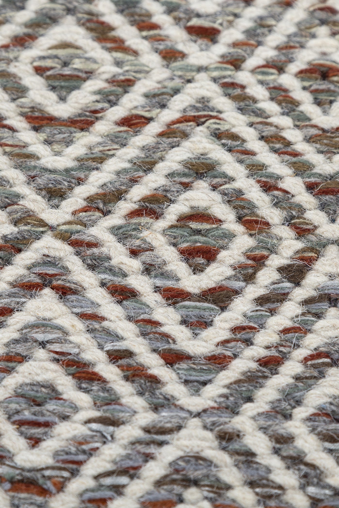 Jaipur Rugs Soft Diamond 6X9 Feet Rug| Merlot Red & Undyed White Hand Knotted Dhurrie Carpet For Living Room