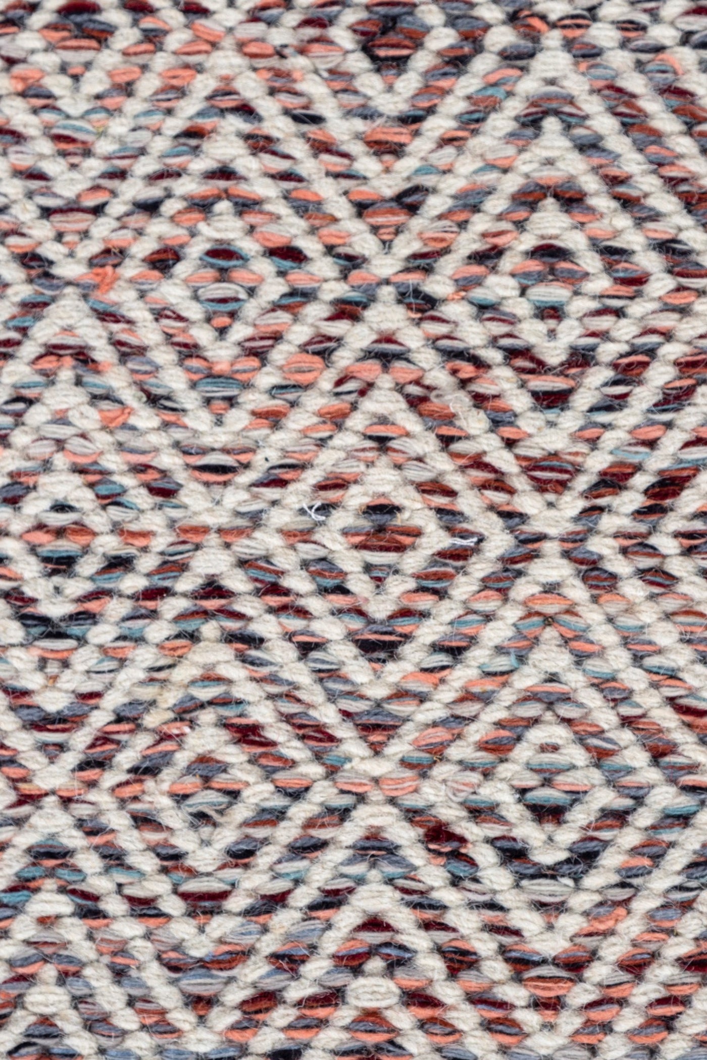 Jaipur Rugs Soft Diamond 6X9 Feet Rug| Tea Rose & Undyed White Hand Knotted Dhurrie Carpet For Living Room