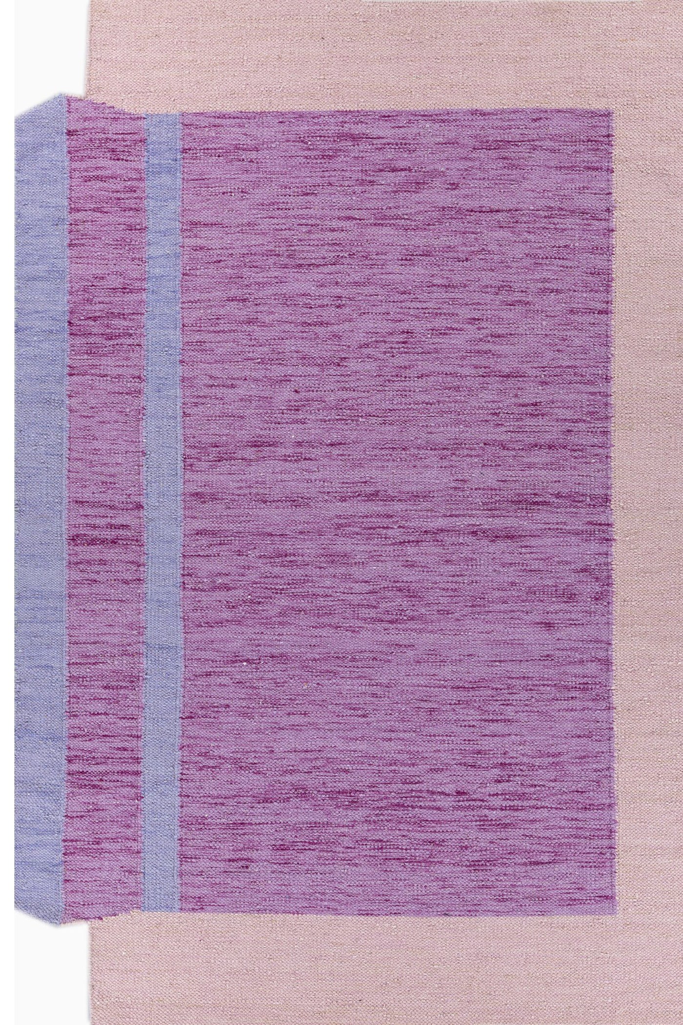 Jaipur Rugs Soft SOLID 6X9 Feet Rug| Burnished Lilac & Pink Tint Hand Knotted Dhurrie Carpet For Living Room