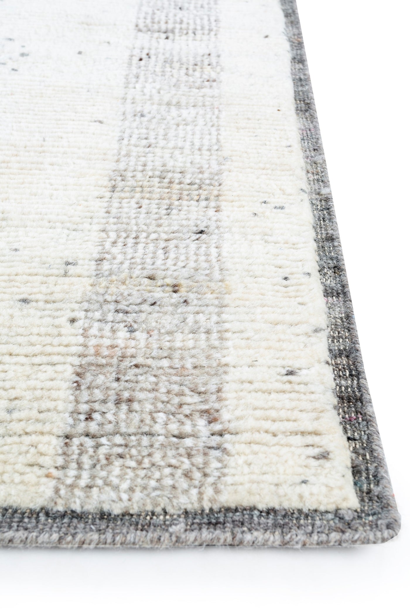 Jaipur Rugs Soft Textured 5X8 Feet Rug| Natural Beige & Natural Gray Hand Knotted Rug Carpet For Living Room