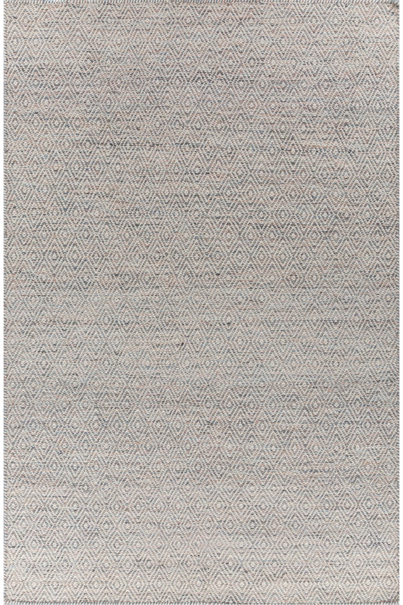 Jaipur Rugs Soft Diamond 5X8 Feet Rug| Light Coral & Undyed White Hand Knotted Dhurrie Carpet For Living Room
