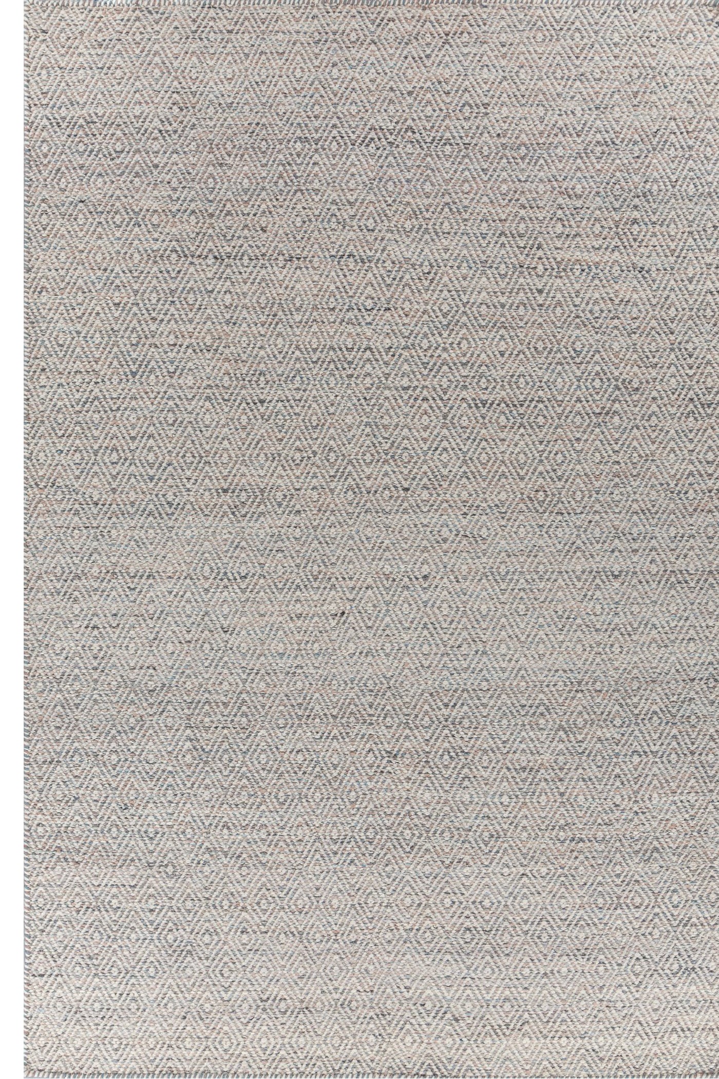 Jaipur Rugs Soft Diamond 6X9 Feet Rug| Light Coral & Undyed White Hand Knotted Dhurrie Carpet For Living Room