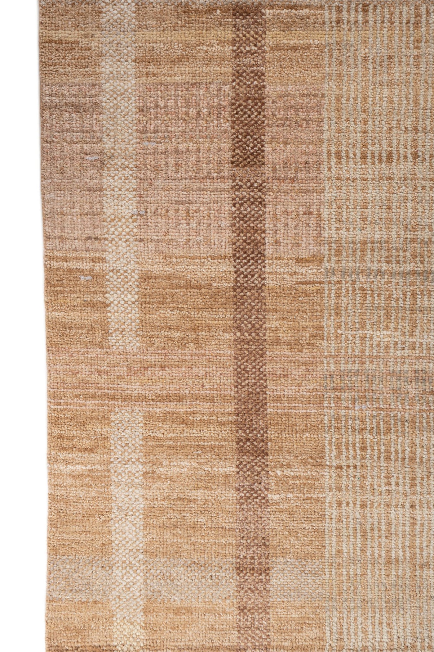 Jaipur Rugs Soft Geomatric 8X10 Feet Rug| Praline Hand Knotted Rug Carpet For Living Room