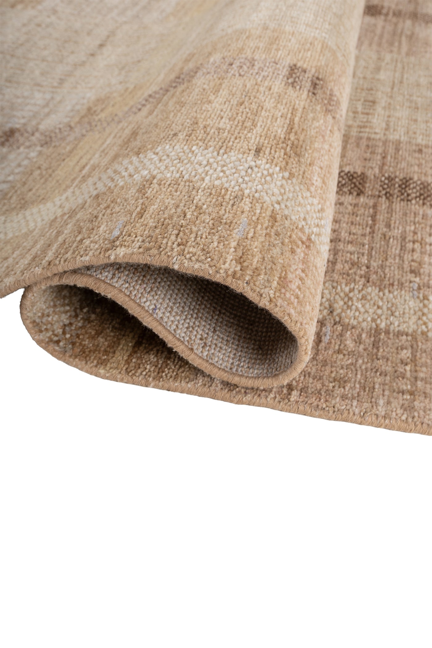 Jaipur Rugs Soft Geomatric 8X10 Feet Rug| Praline Hand Knotted Rug Carpet For Living Room