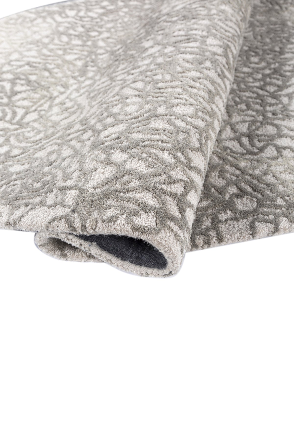 Jaipur Rugs Soft Textured 4X6 Feet Rug| White & Natural Gray Hand Tufted Rug Carpet For Living Room