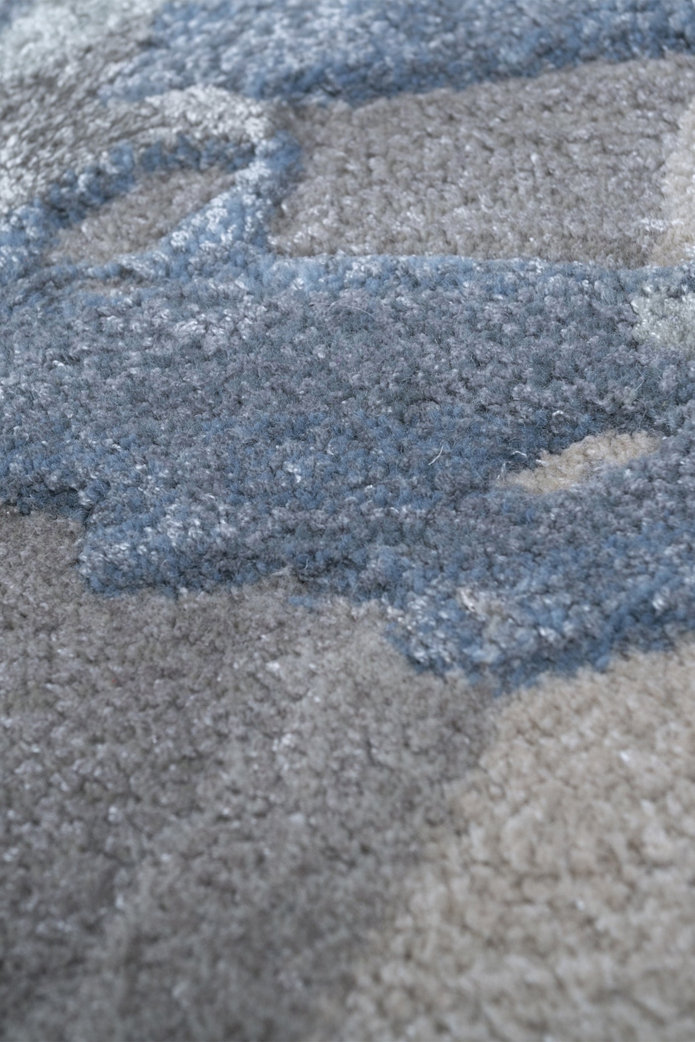 Jaipur Rugs Soft Botanical 4X6 Feet Rug| Antique White & Pastel Blue Hand Tufted Rug Carpet For Living Room