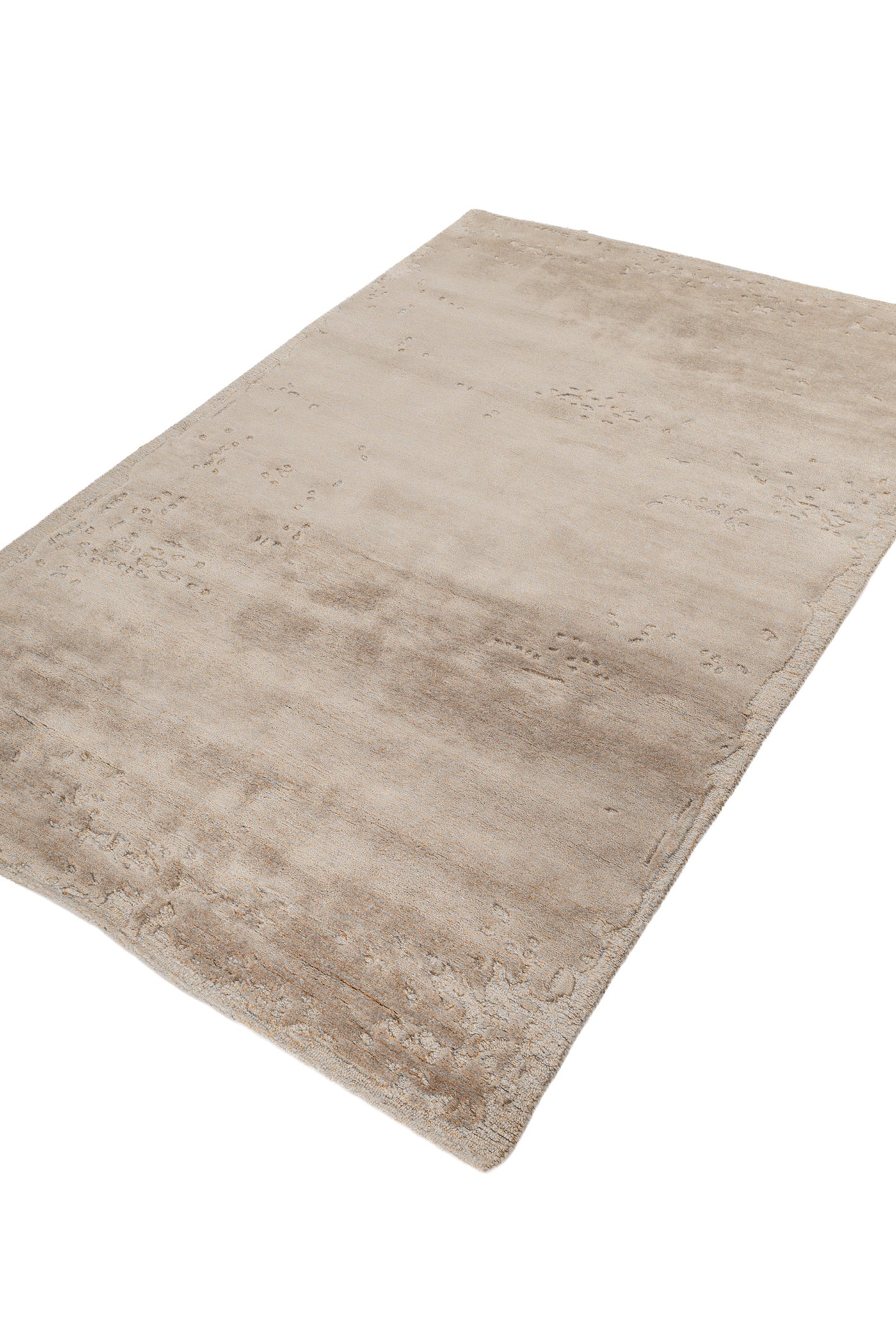 Jaipur Rugs Soft Textured 5X8 Feet Rug| Marble & Amber Glow Hand Tufted Rug Carpet For Living Room