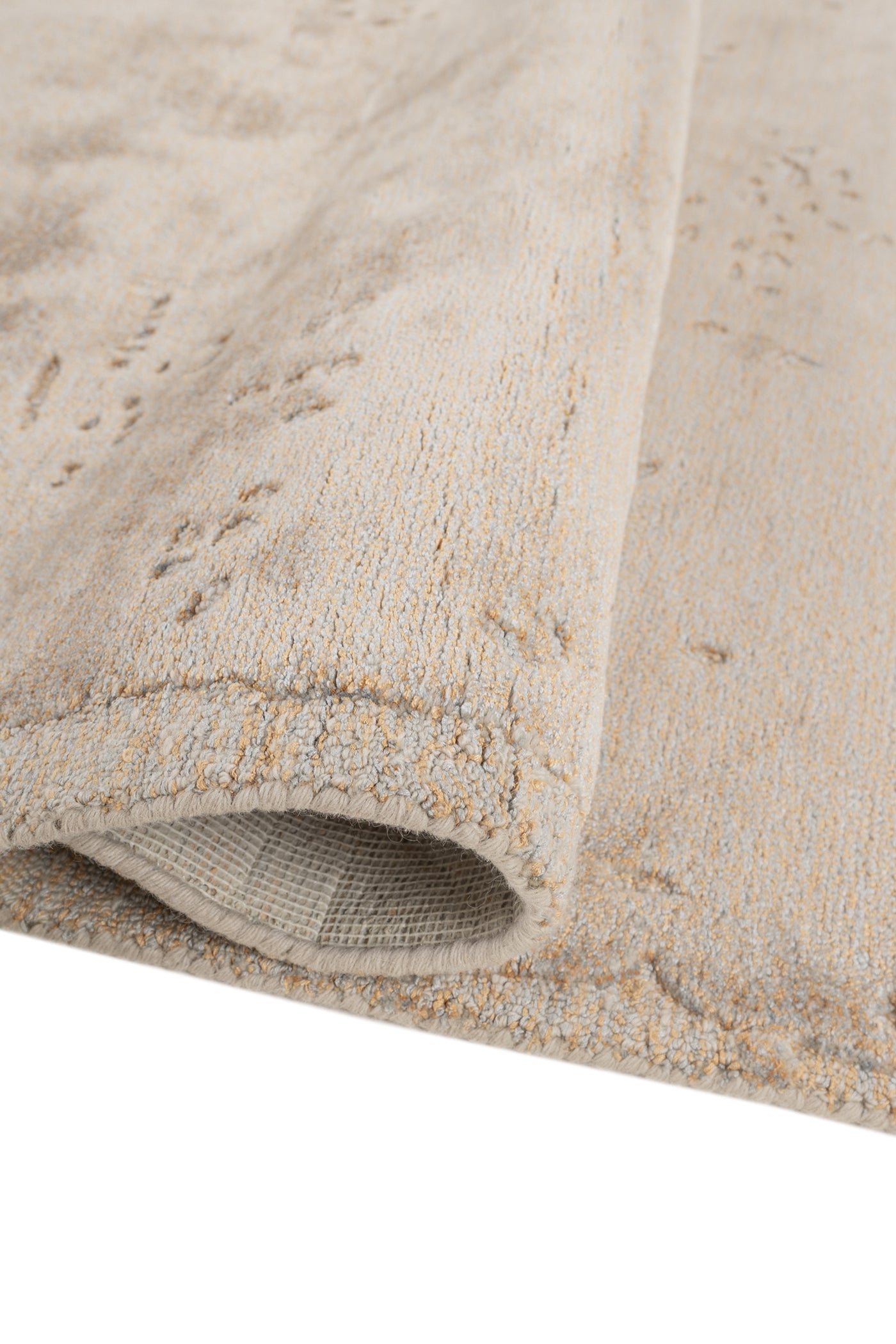 Jaipur Rugs Soft Textured 5X8 Feet Rug| Marble & Amber Glow Hand Tufted Rug Carpet For Living Room