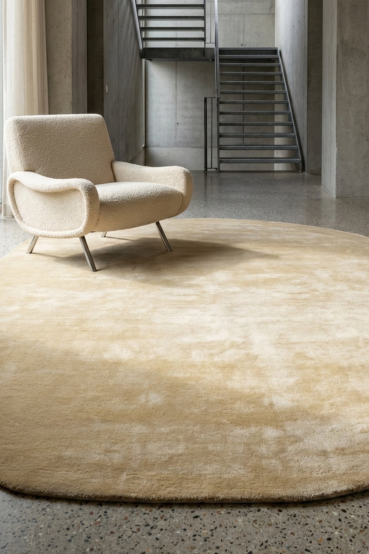 Jaipur Rugs Soft Textured 6X9 Feet Rug| Pastel Yellow Hand Tufted Rug Carpet For Living Room